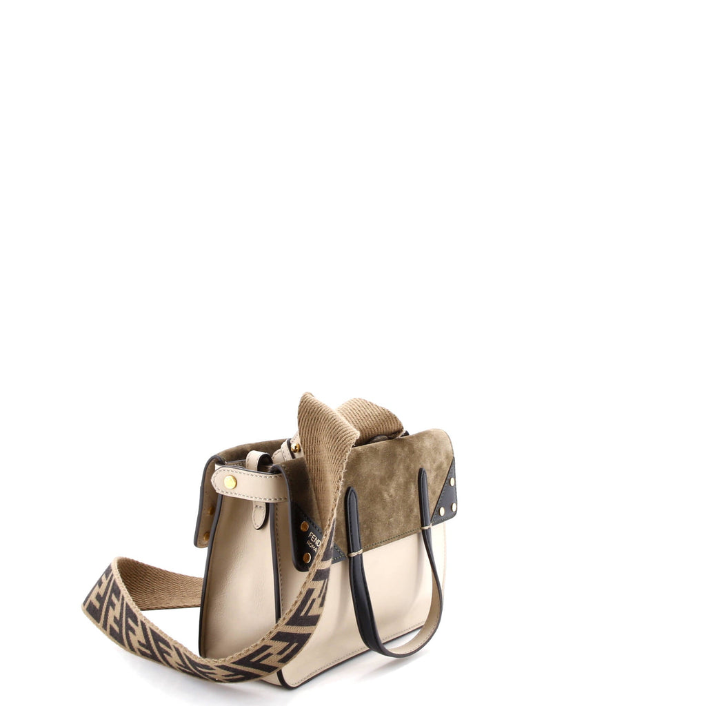 Flip Tote Leather with Suede Mini
