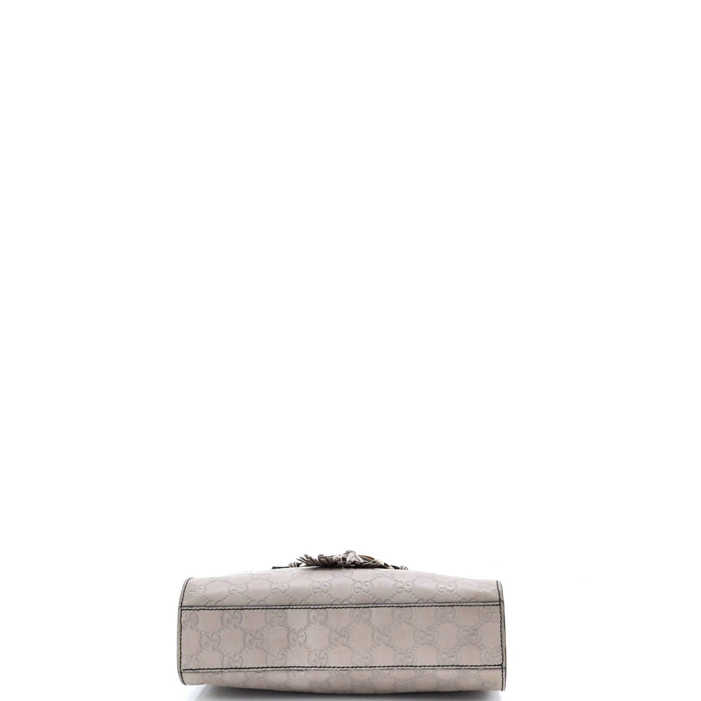 Emily Chain Flap Shoulder Bag Guccissima Leather Small