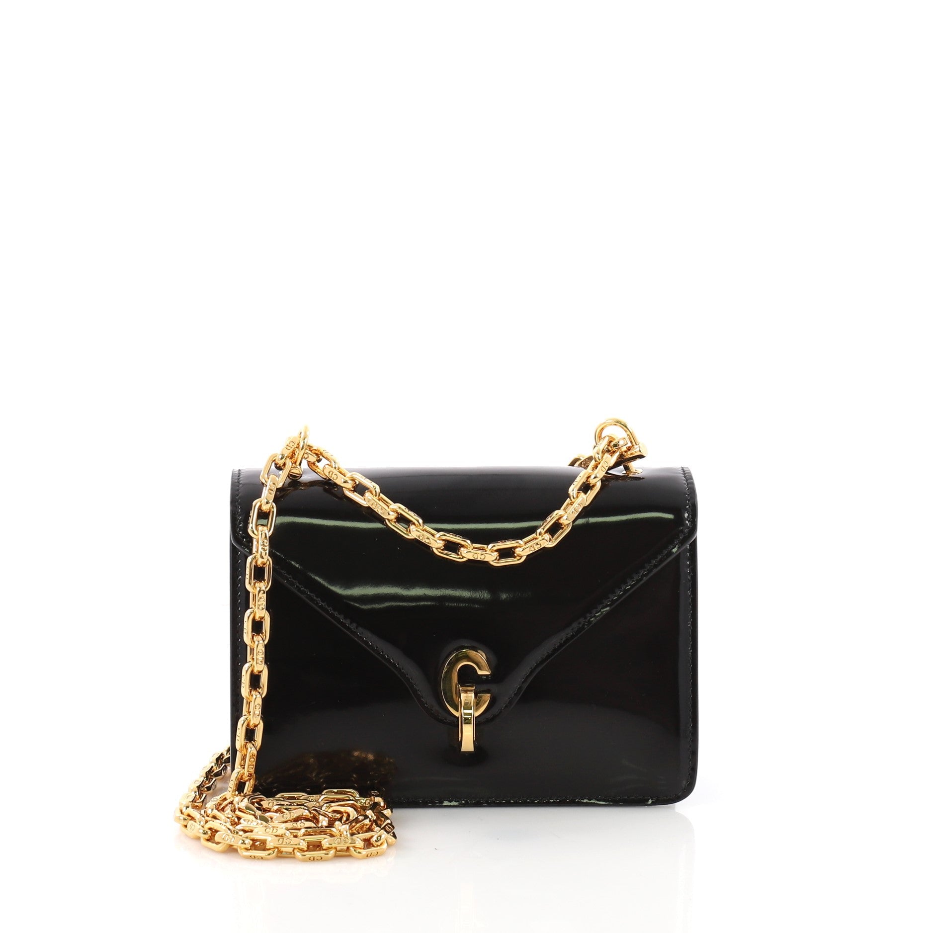 C'est Dior Flap Bag Patent Leather Mini