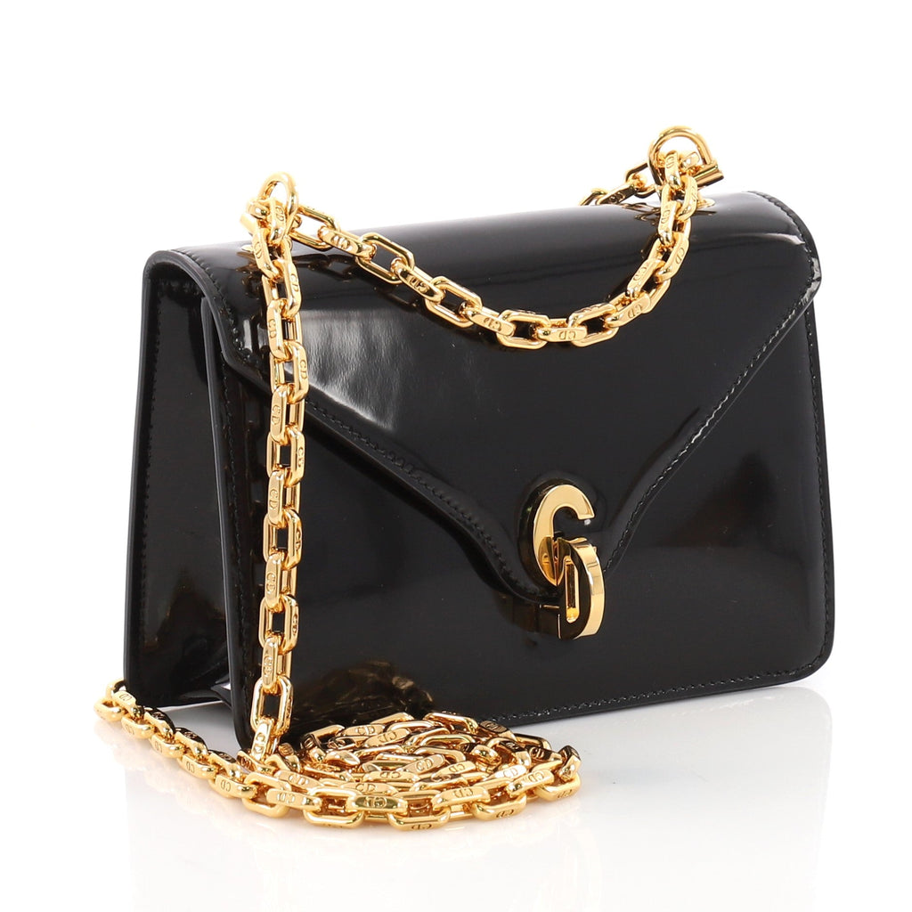C'est Dior Flap Bag Patent Leather Mini