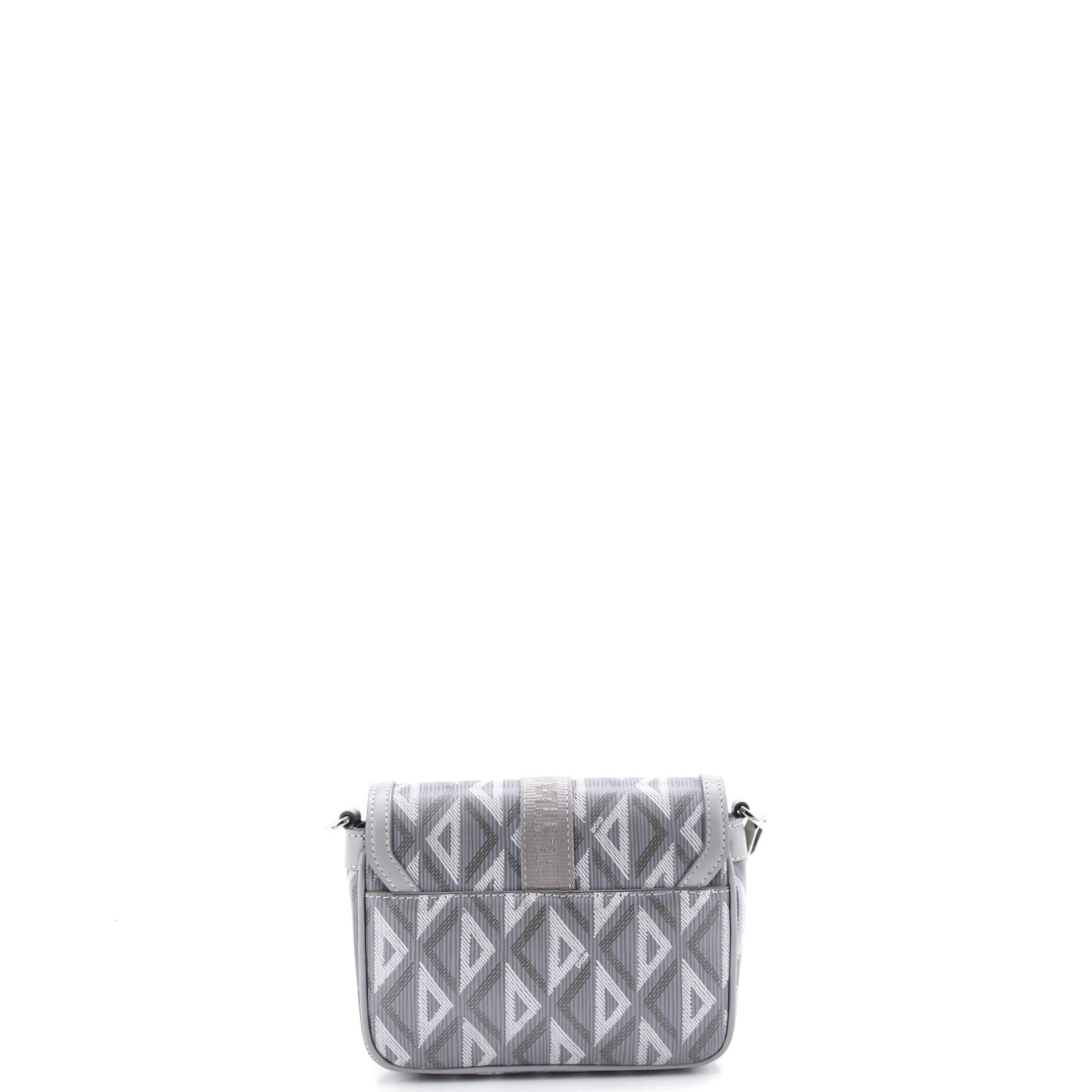 Hit the Road Flap Crossbody Bag CD Diamond Coated Canvas and Leather Mini