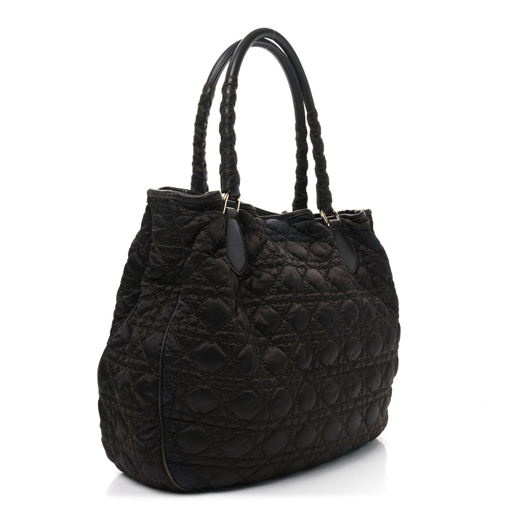 Nylon Cannage Medium Lovely Tote Brown