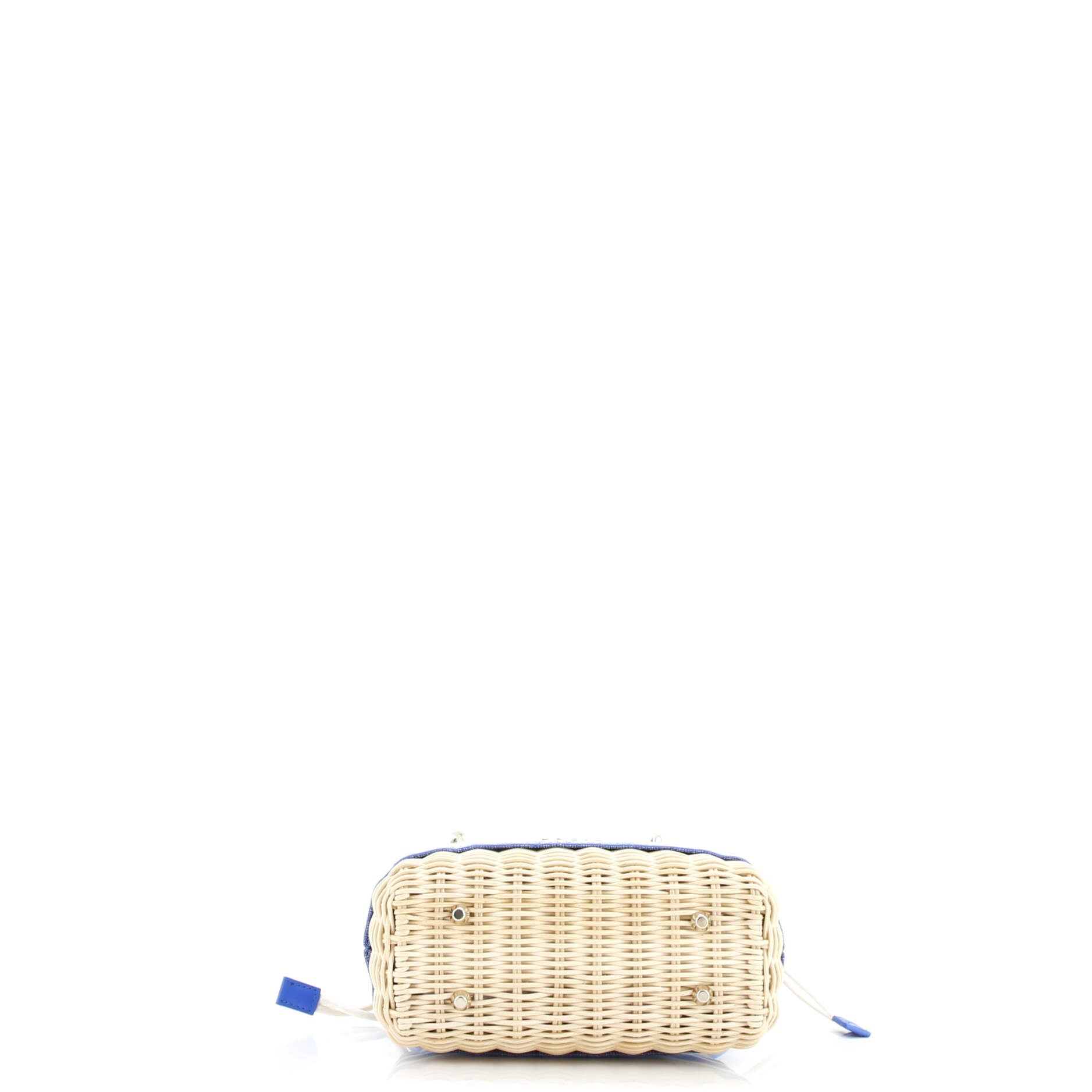 Lady Dior Bag Wicker and Oblique Canvas Mini