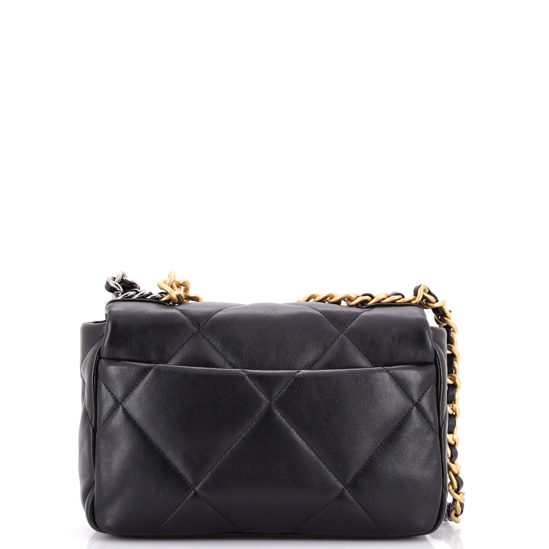 19 Flap Bag Quilted Leather Medium