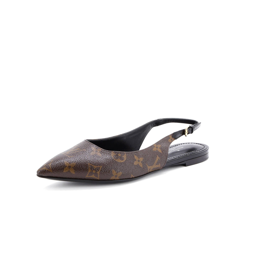 Women's Cherie Slingback Flats Monogram Canvas
