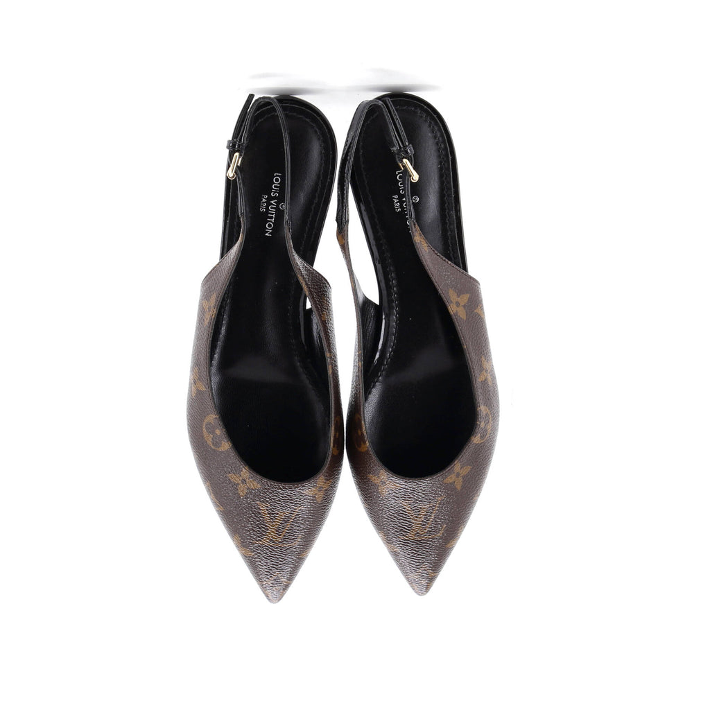 Women's Cherie Slingback Flats Monogram Canvas