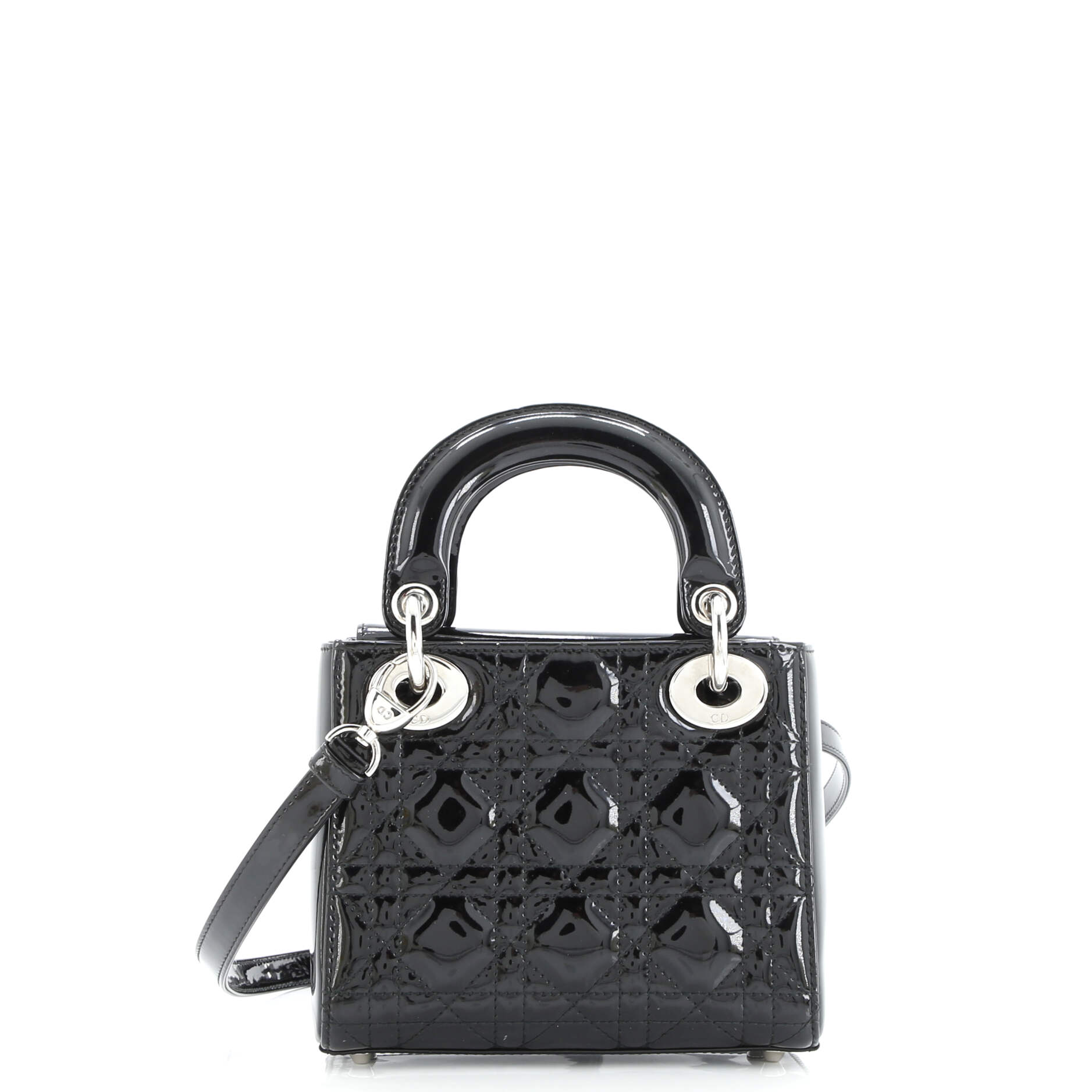 Lady Dior Bag Cannage Quilt Patent Mini
