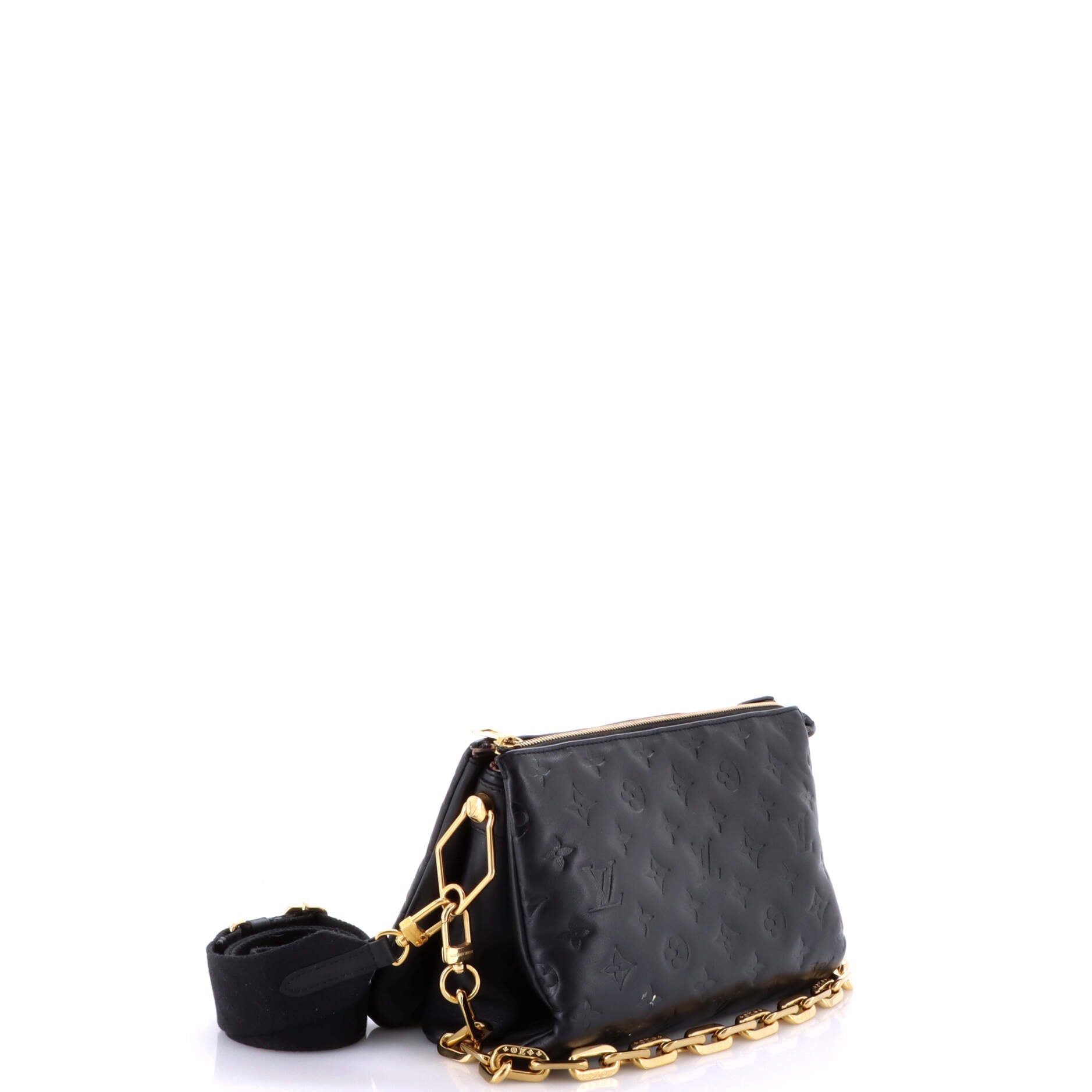 Coussin Bag Monogram Embossed Lambskin PM