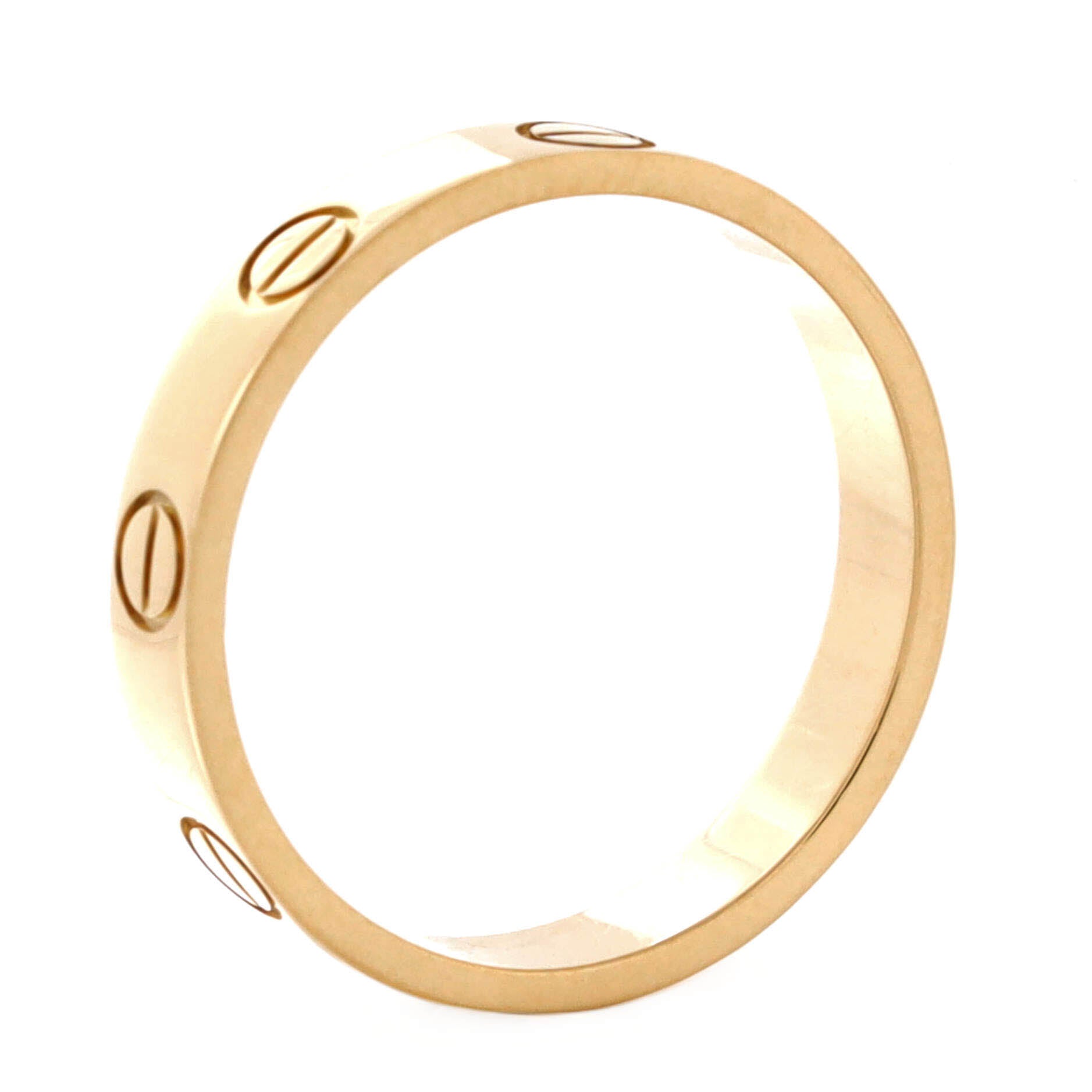 Love Wedding Band Ring 18K Yellow Gold