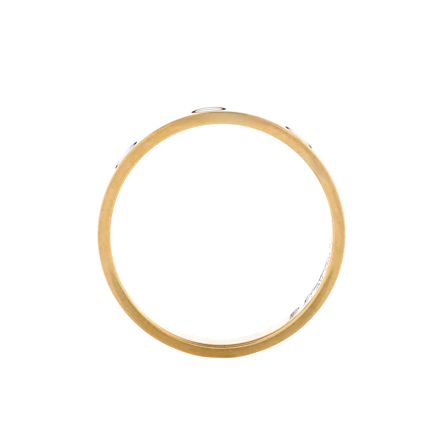 Love Wedding Band Ring 18K Yellow Gold