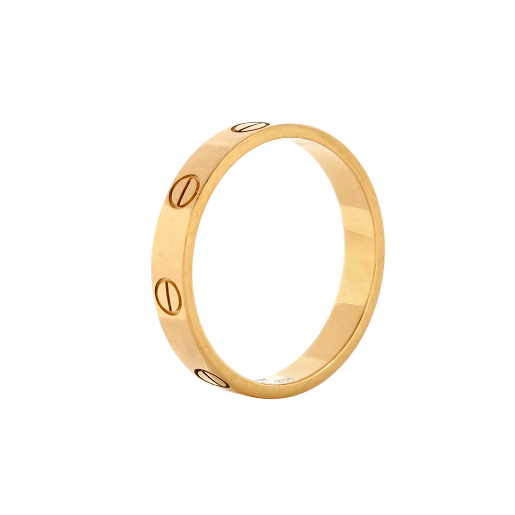 Love Wedding Band Ring 18K Yellow Gold