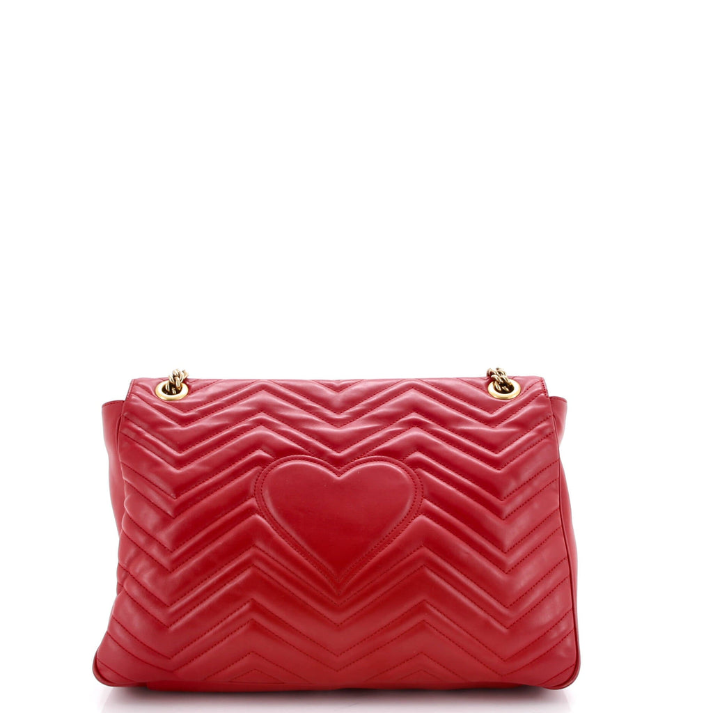 GG Marmont Flap Bag Matelasse Leather Large