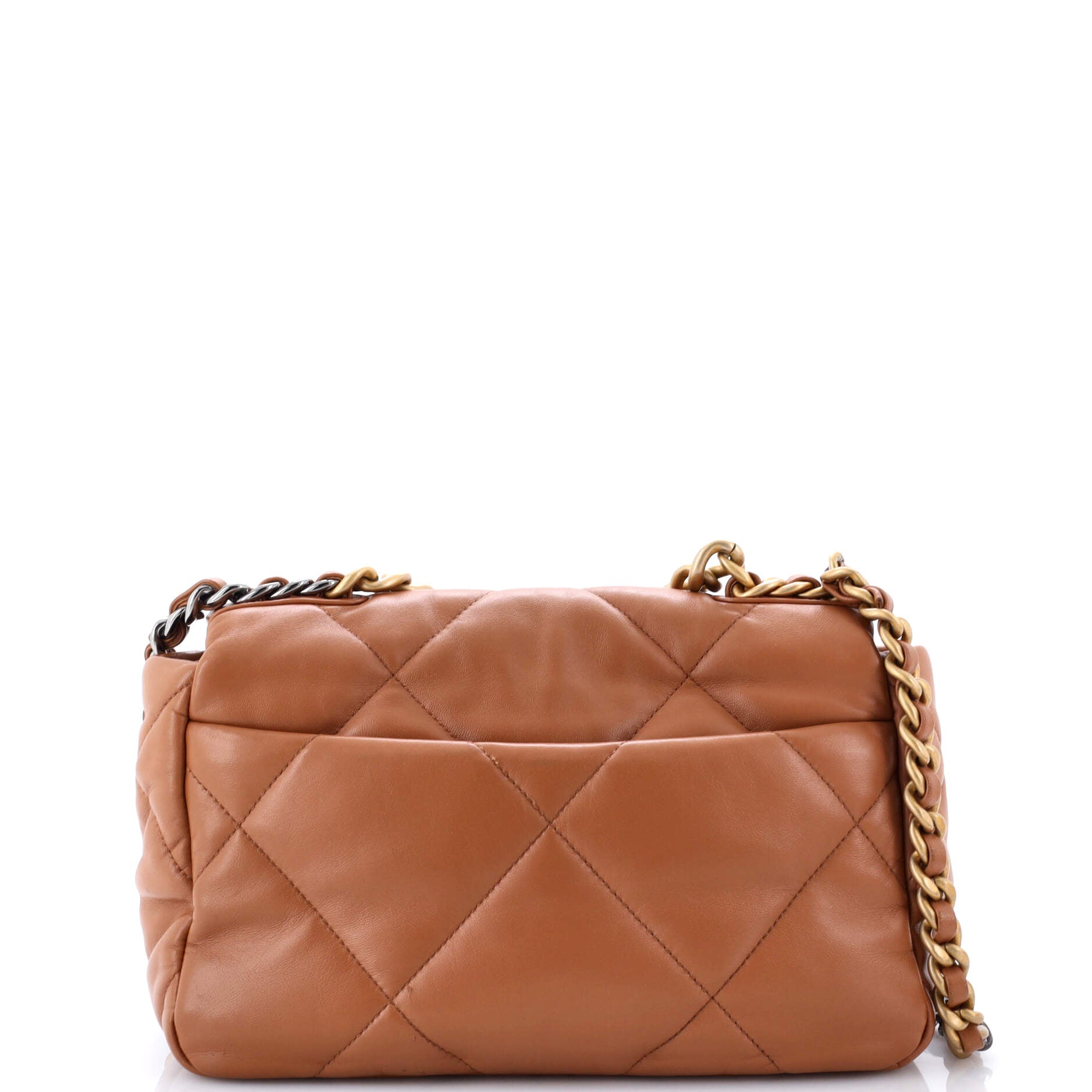19 Flap Bag Quilted Leather Medium