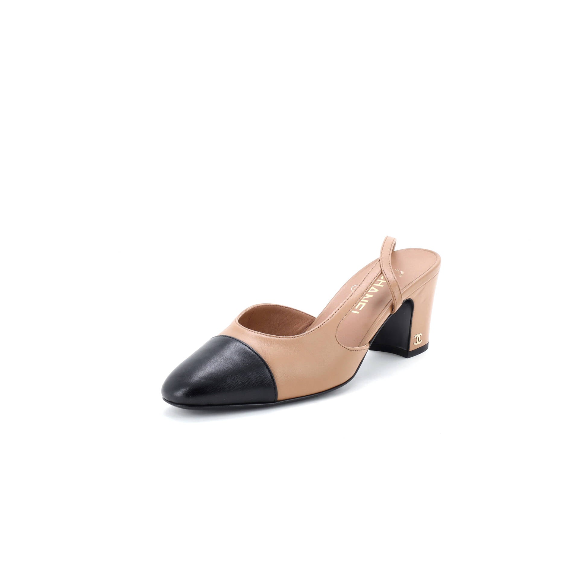 Women’s Cap Toe Slingback Pumps Leather