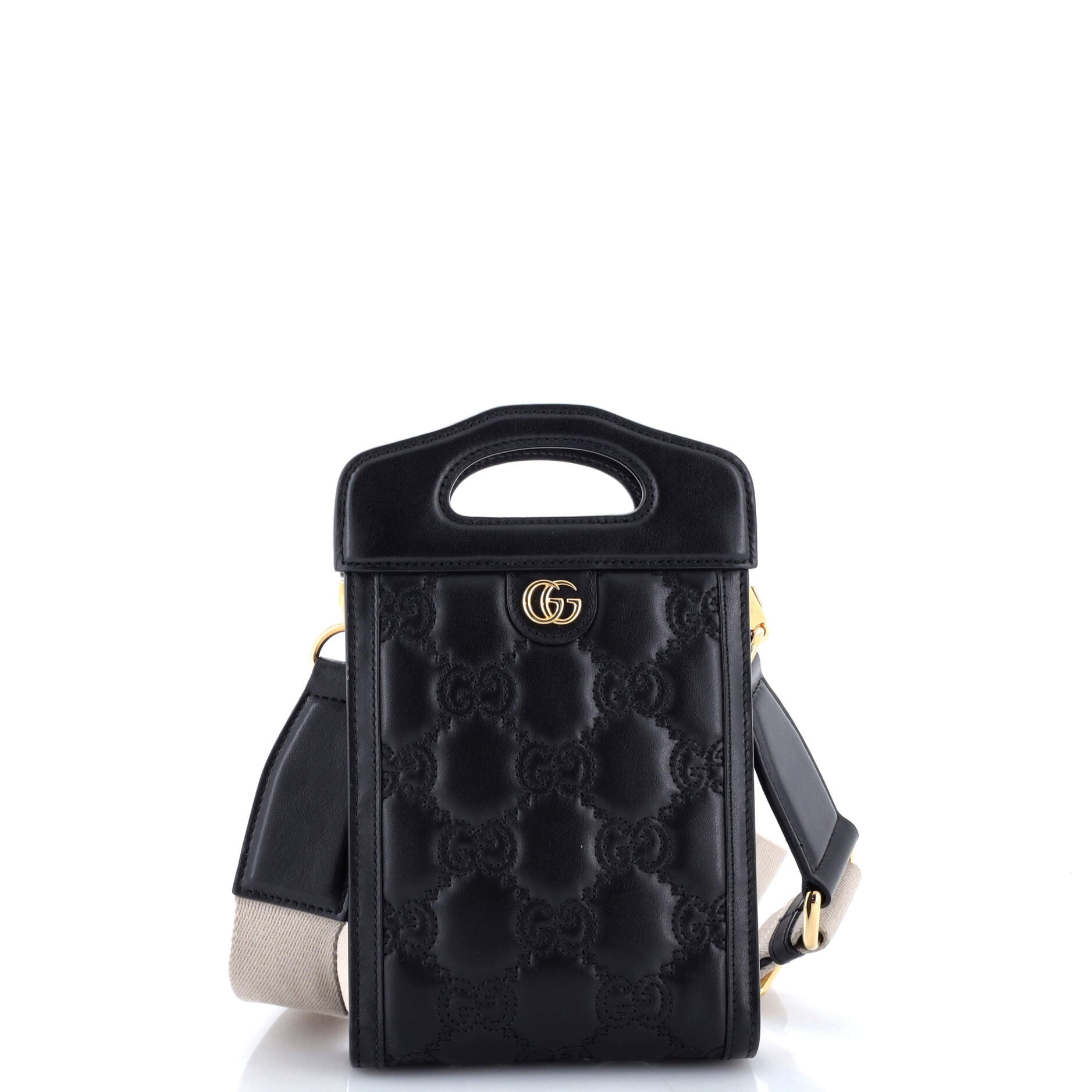 Top Handle Crossbody Bag GG Matelasse Leather Mini