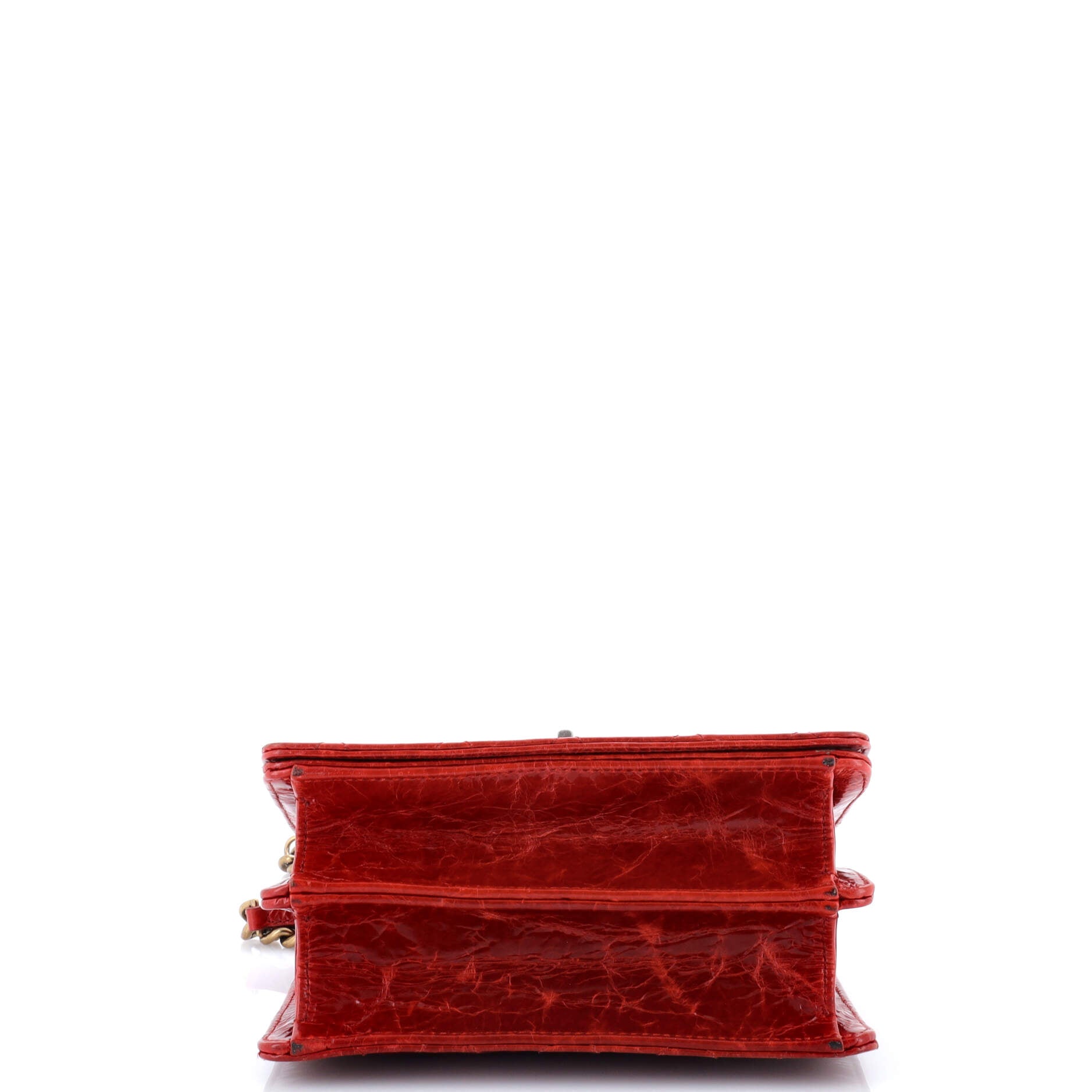 Rita Top Handle Flap Bag Quilted Aged Calfskin Large