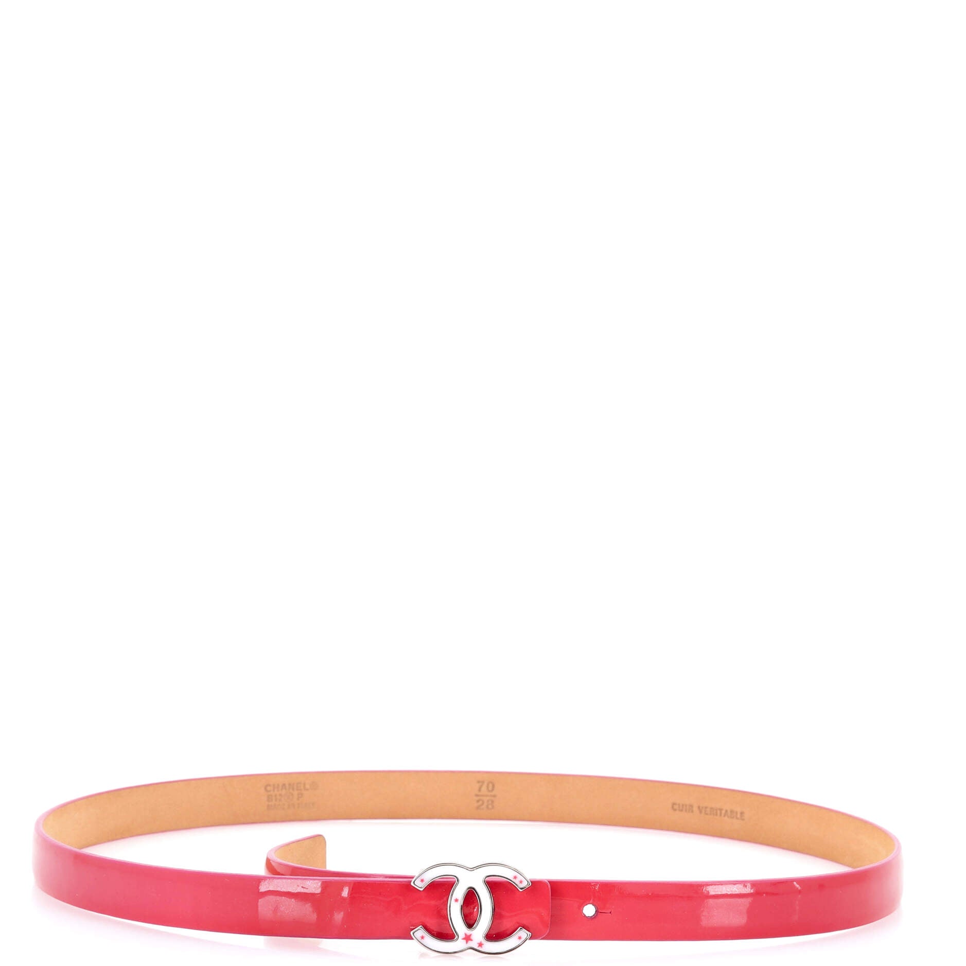 CC Logo Belt Patent Thin
