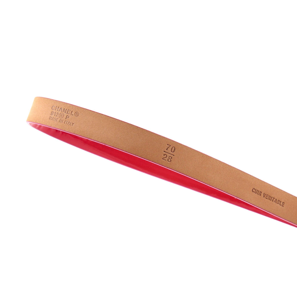 CC Logo Belt Patent Thin