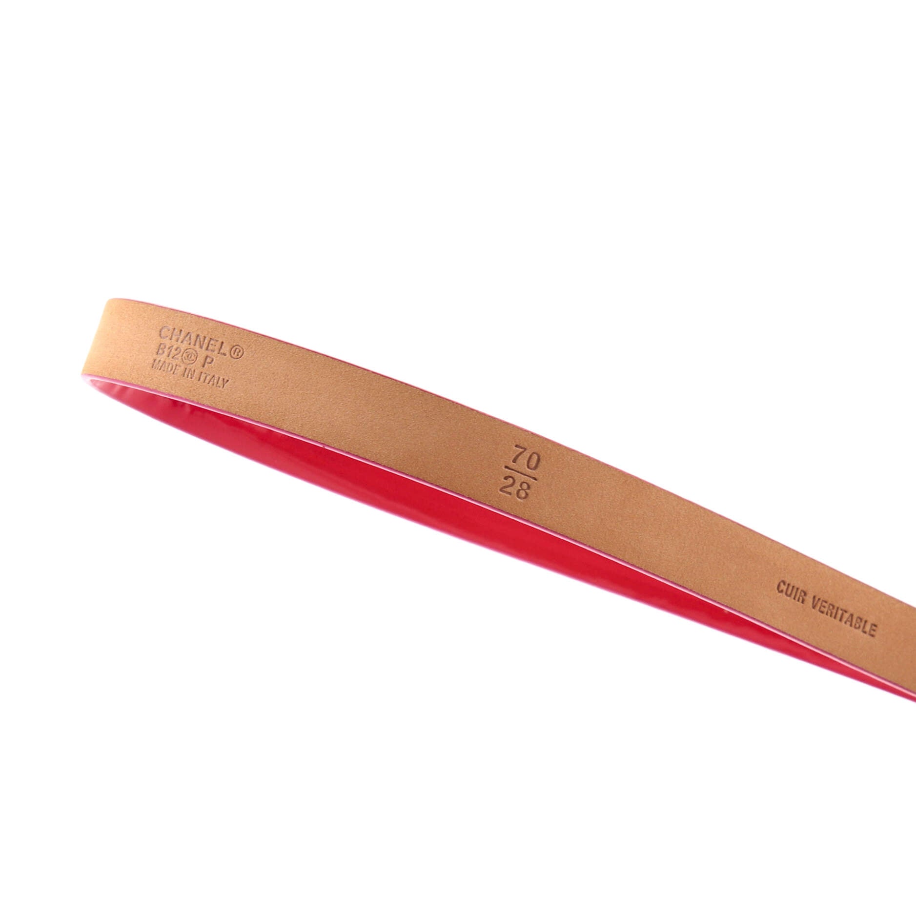 CC Logo Belt Patent Thin
