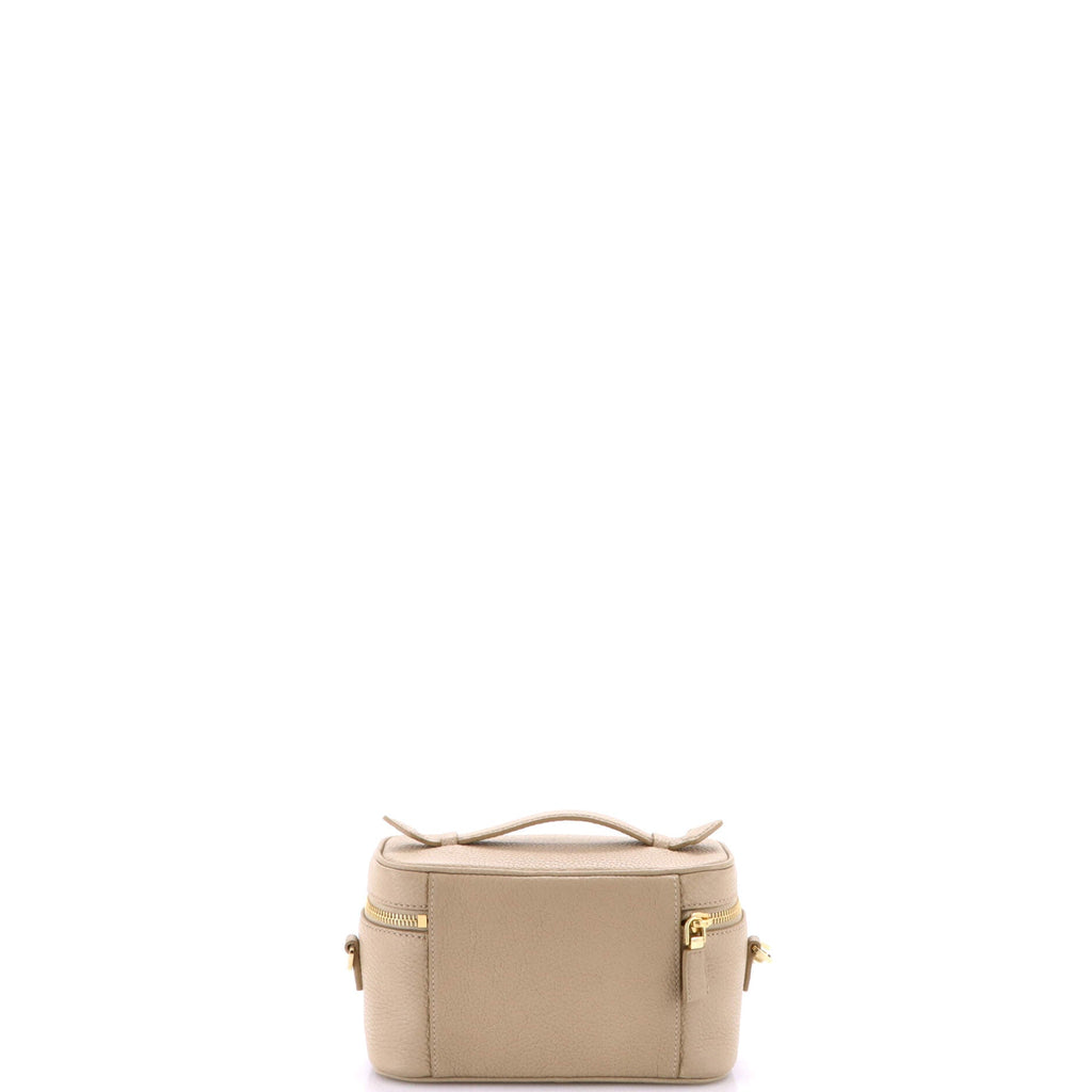 Convertible Top Handle Vanity Shoulder Bag Vitello Daino Mini