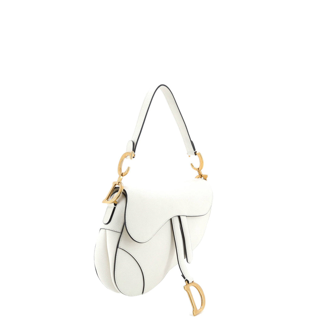 Saddle Handbag Leather Medium