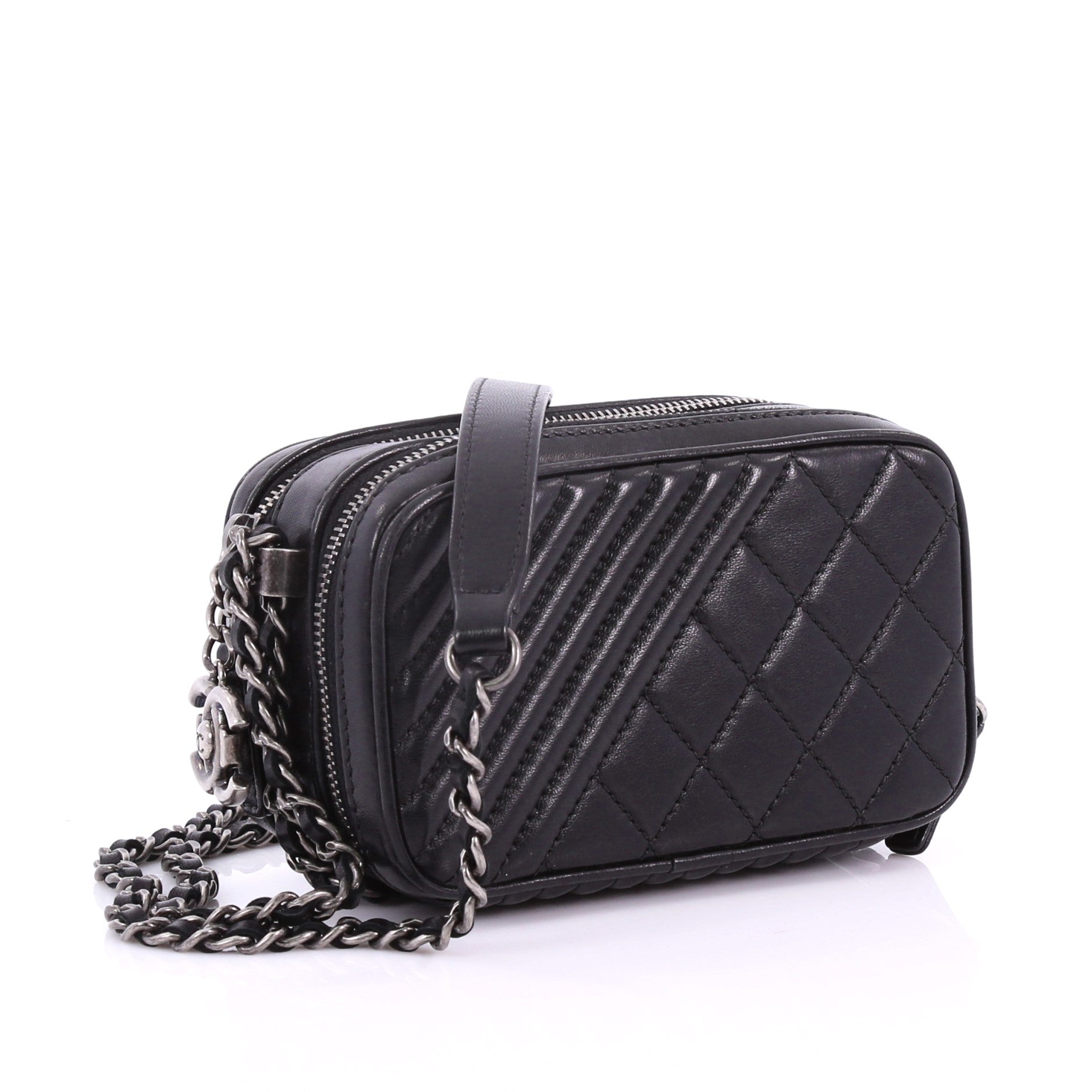 Coco Boy Camera Bag Quilted Leather Mini