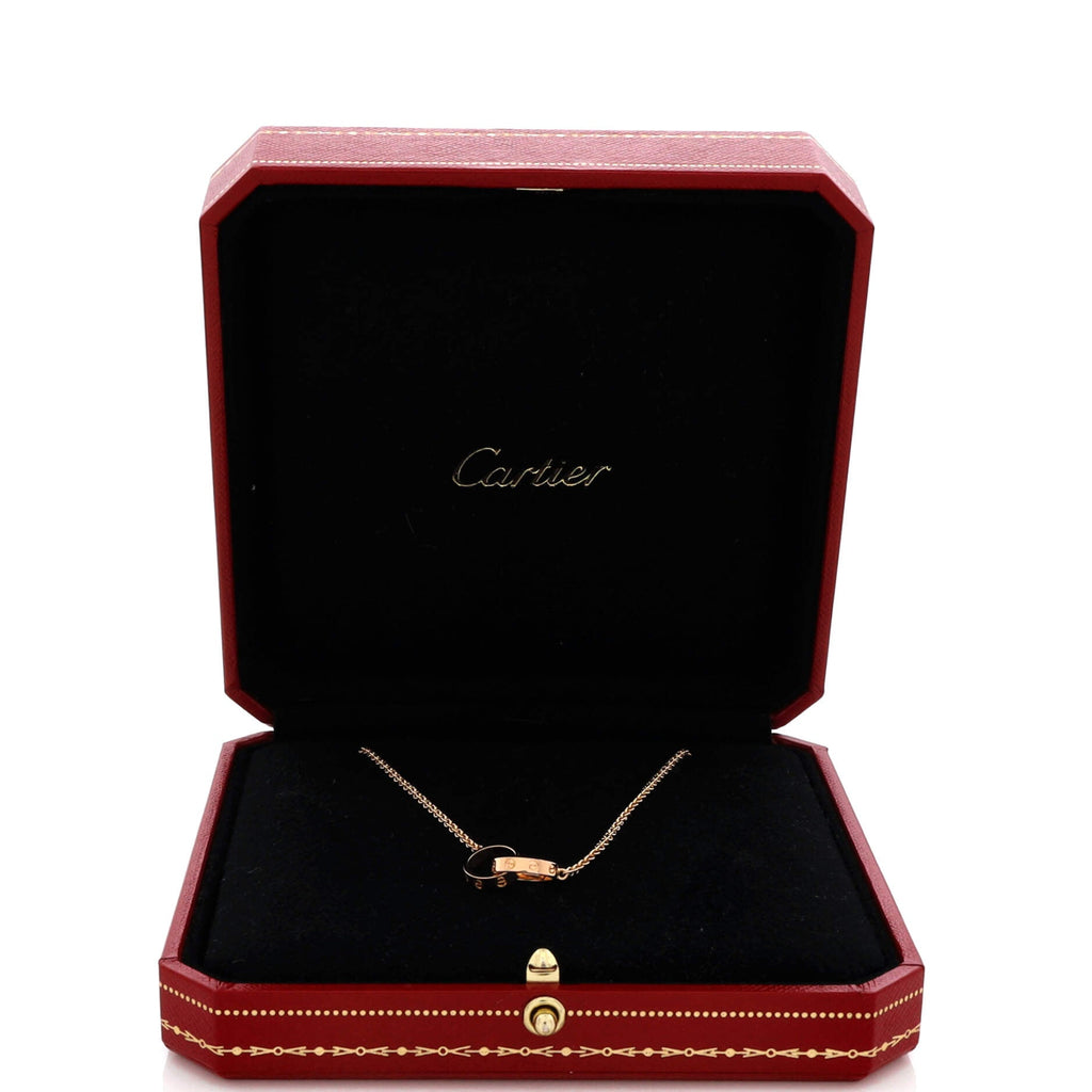 Love Interlocking Necklace 18K Rose Gold