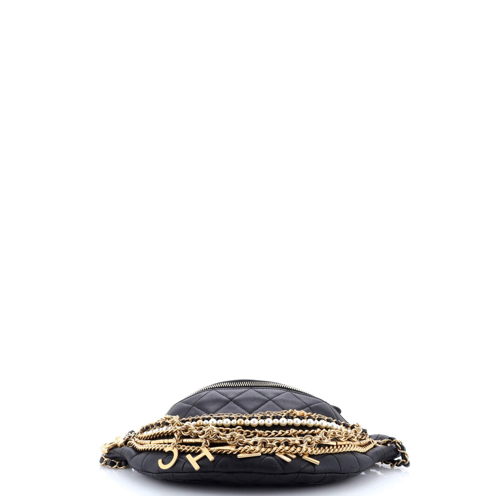 All About Chains Waist Bag Quilted Lambskin