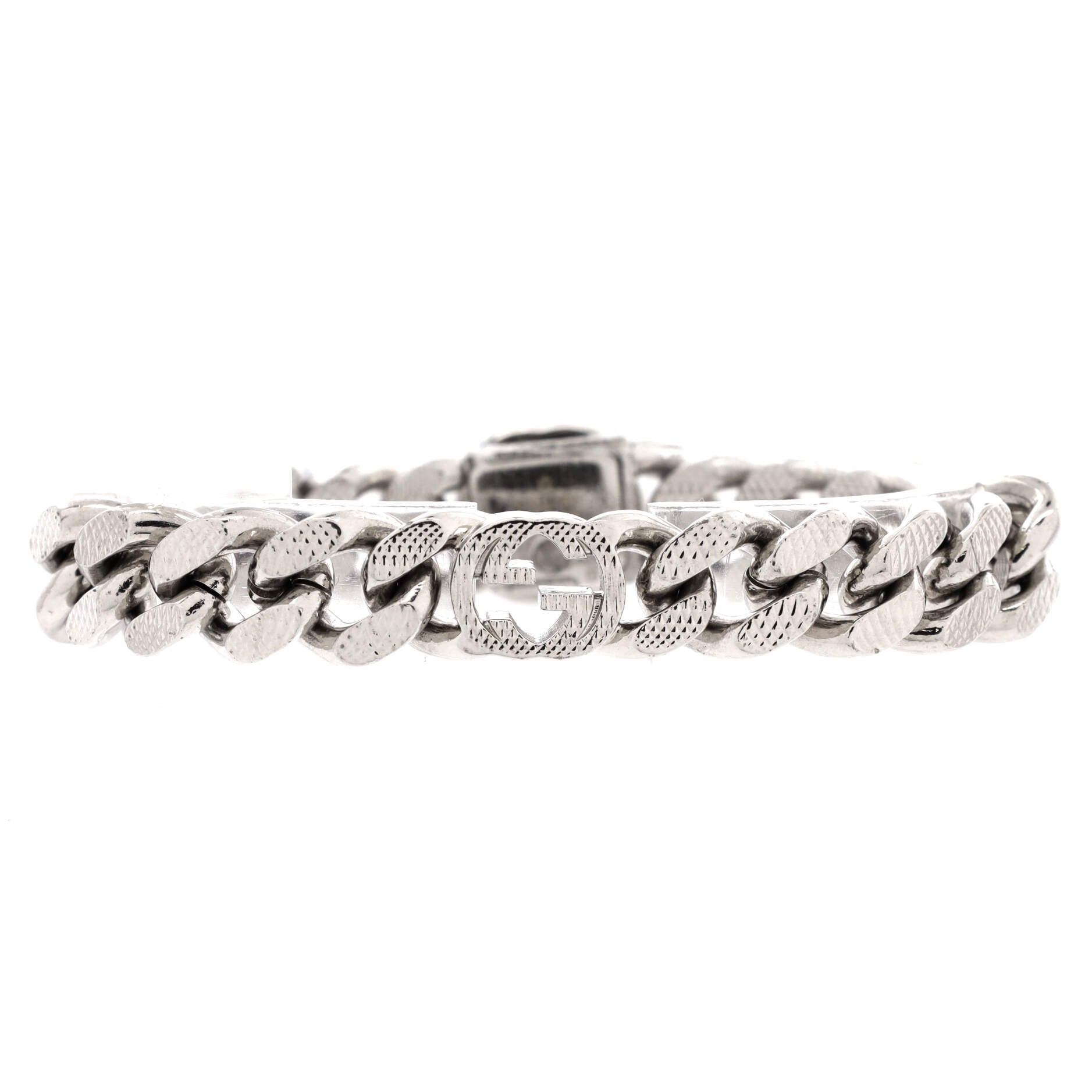 Interlocking G Curb Chain Bracelet Metal