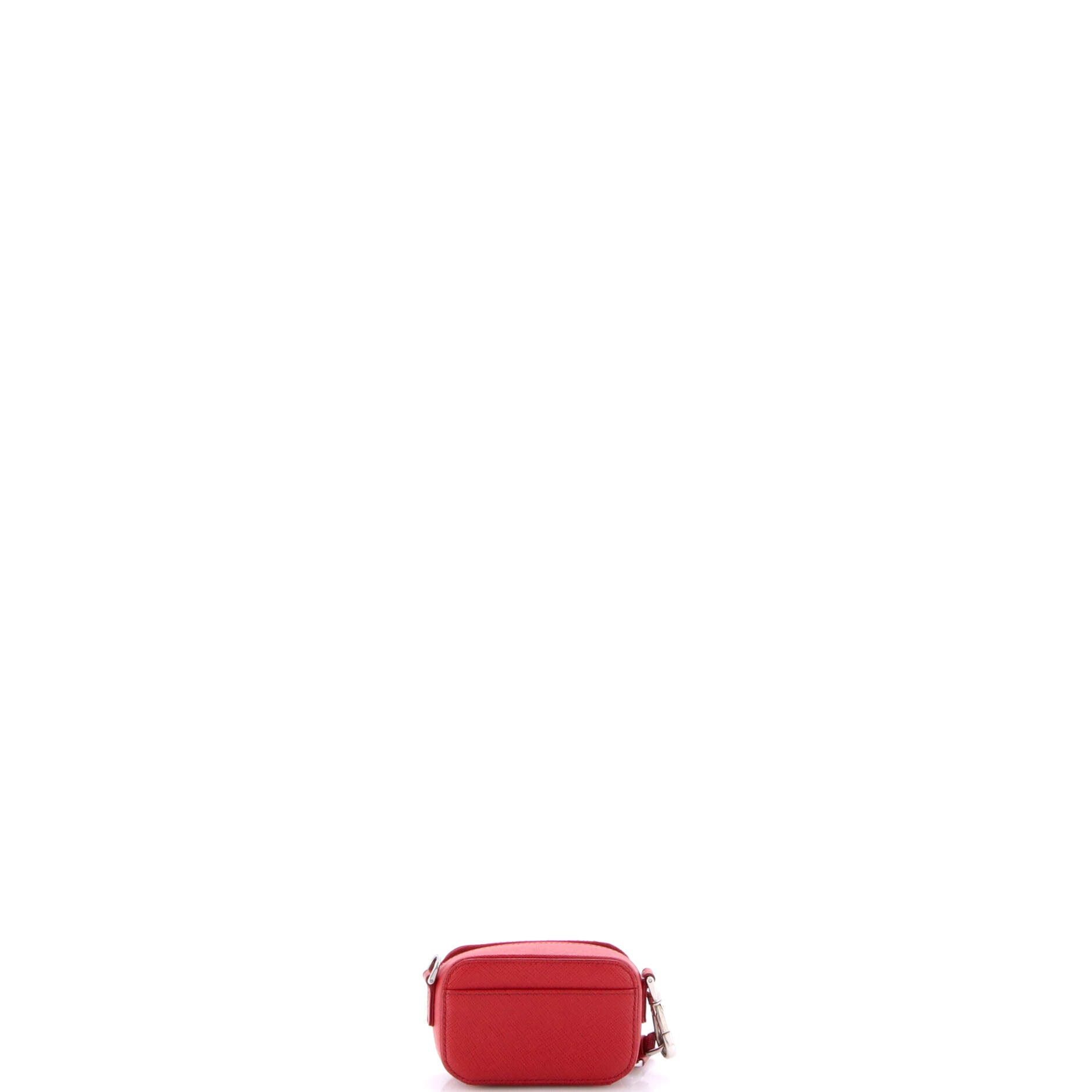 Triangle Logo Pouch Crossbody Bag Saffiano Leather Mini