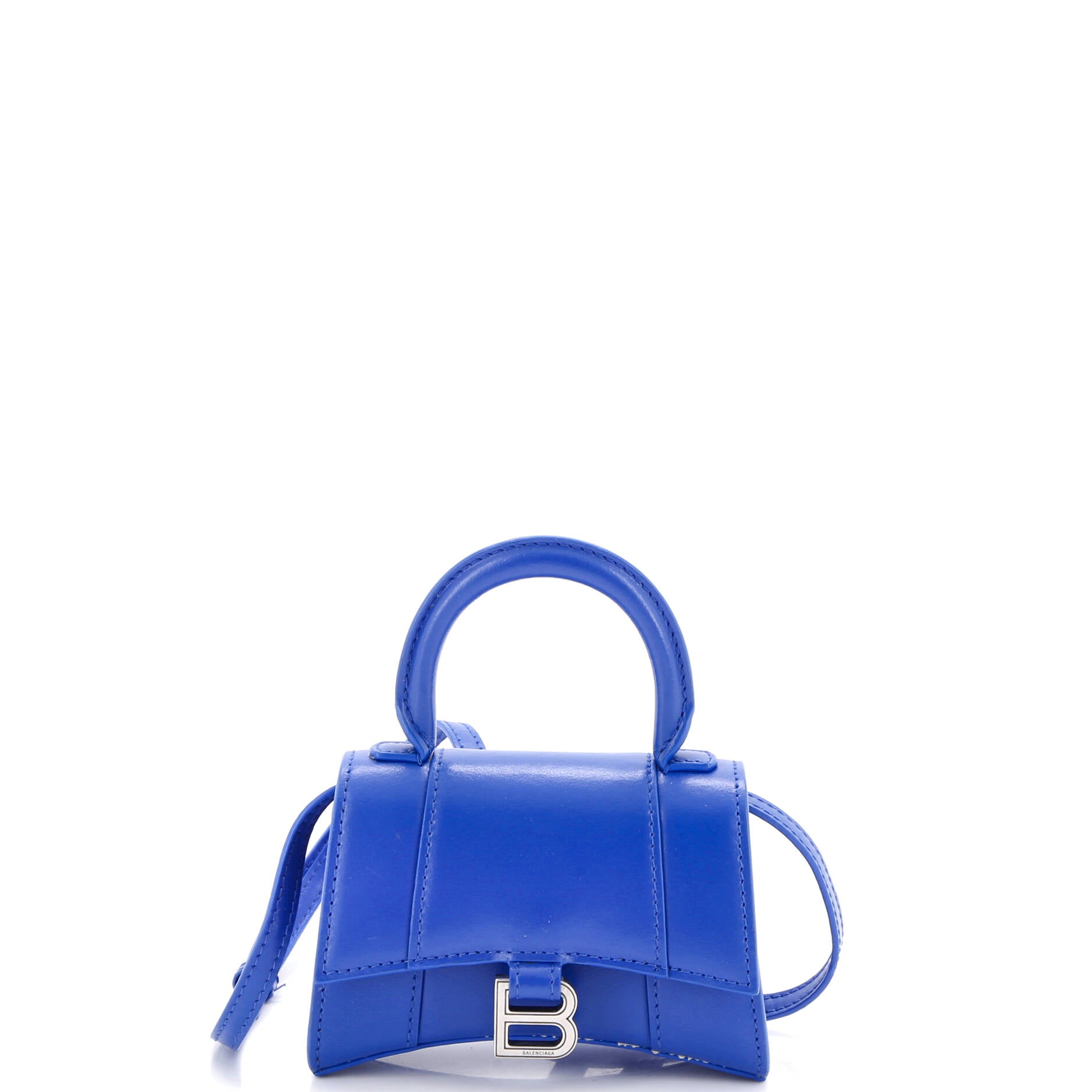 Hourglass Top Handle Bag Leather Mini