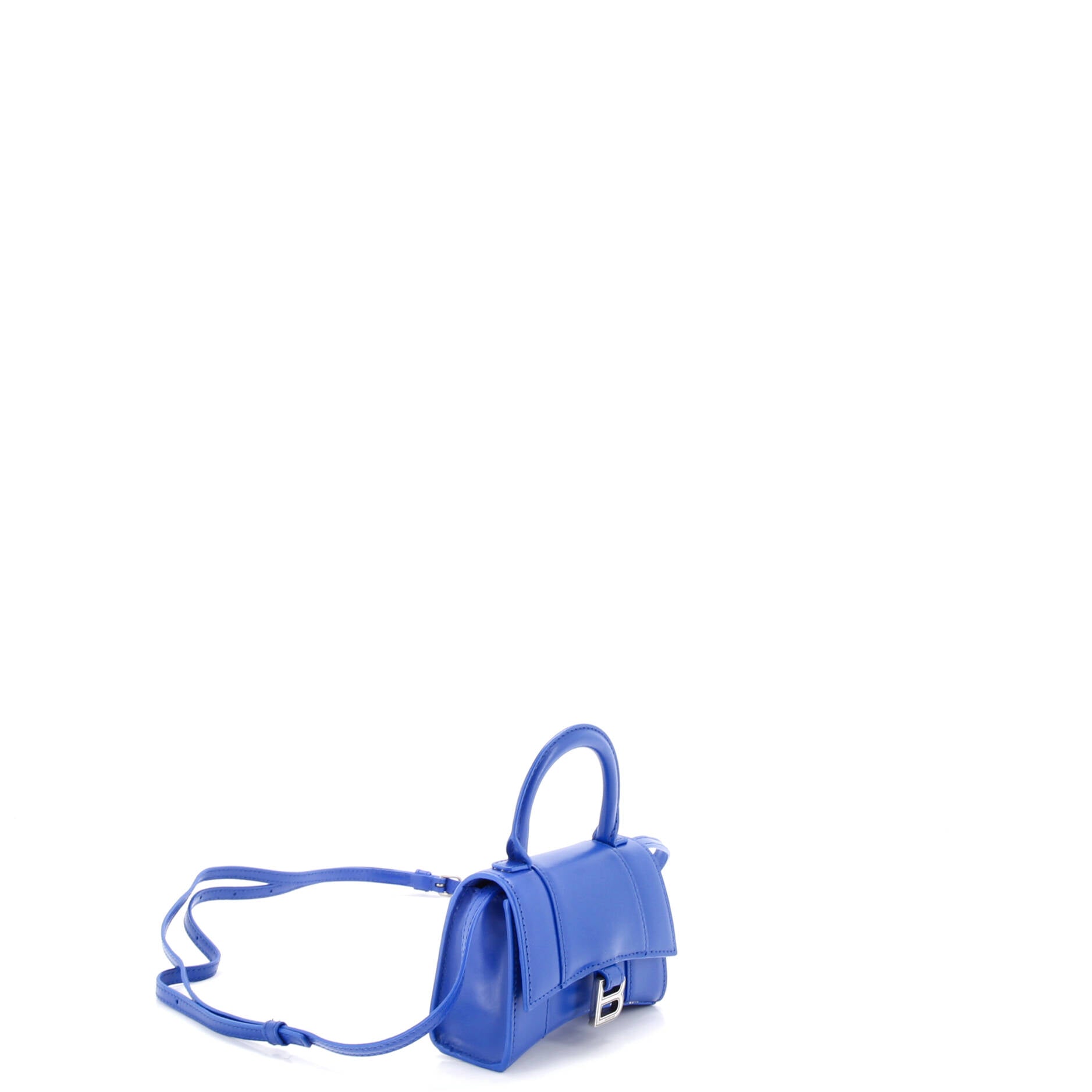 Hourglass Top Handle Bag Leather Mini
