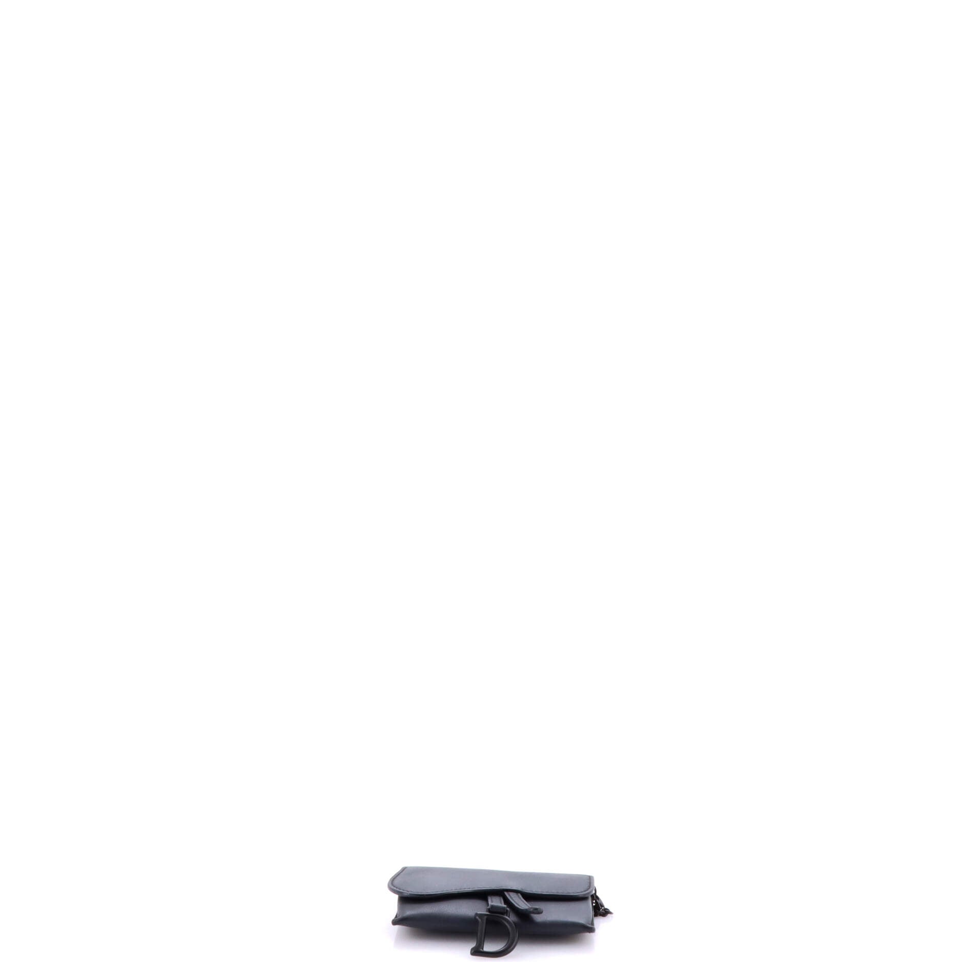 Ultra Matte Saddle Nano Pouch Leather