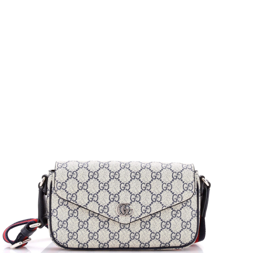 Ophidia Envelope Flap Shoulder Bag GG Coated Canvas Mini