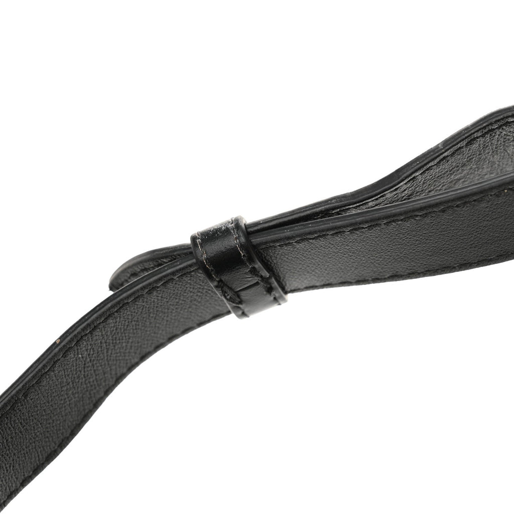 Calfskin Quilted Waist Belt Bag Black