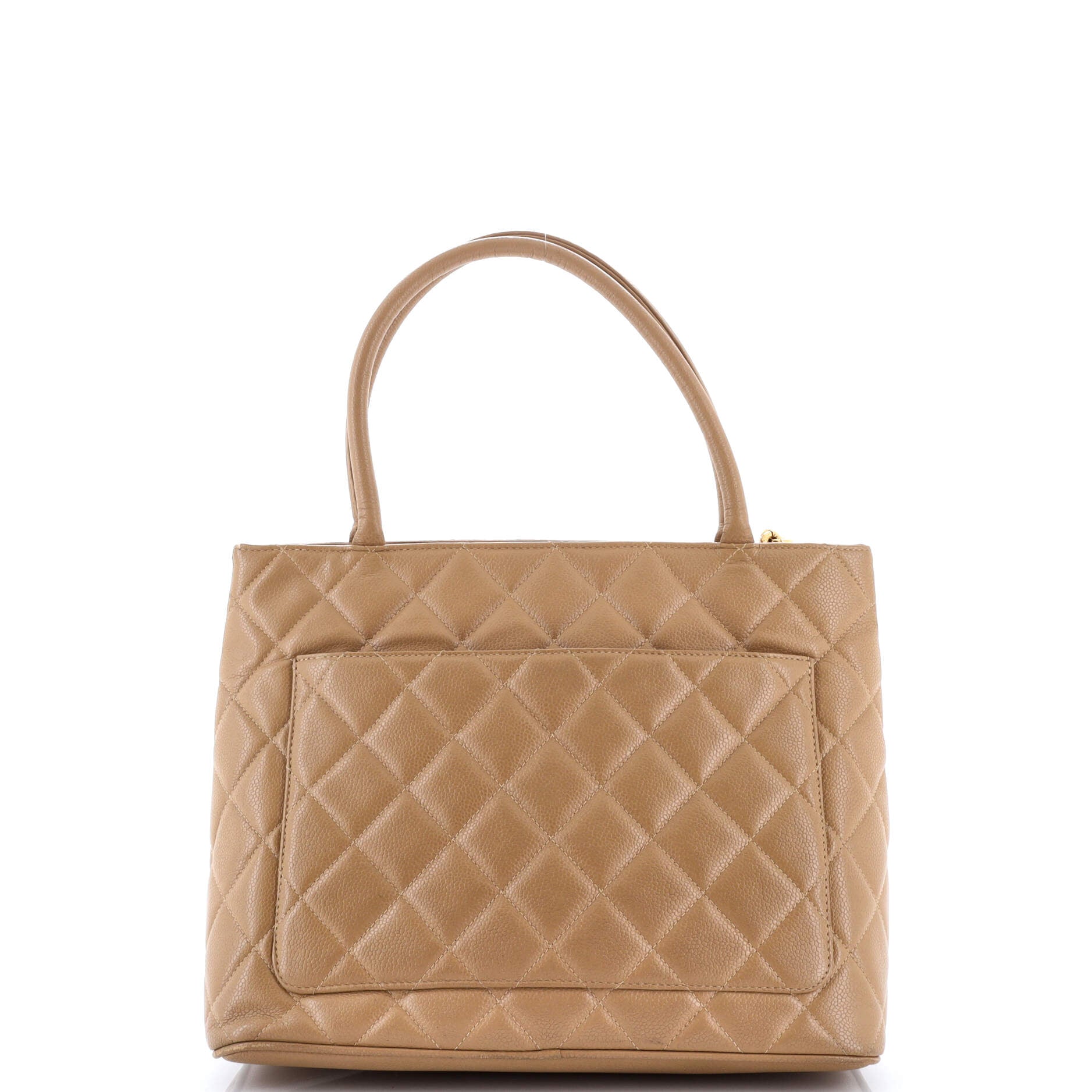 Medallion Tote Quilted Caviar