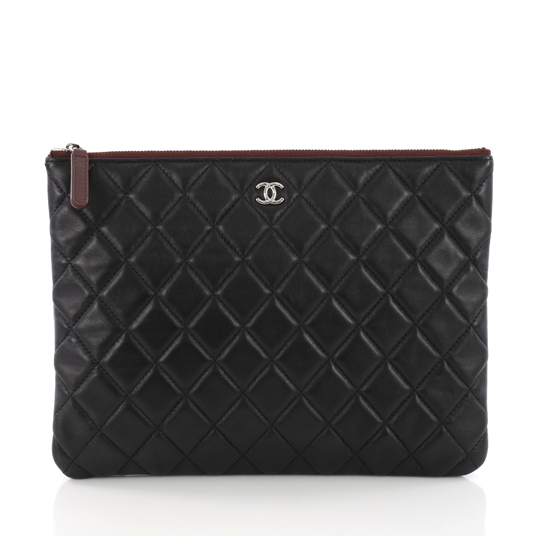 O Case Clutch Quilted Lambskin Medium