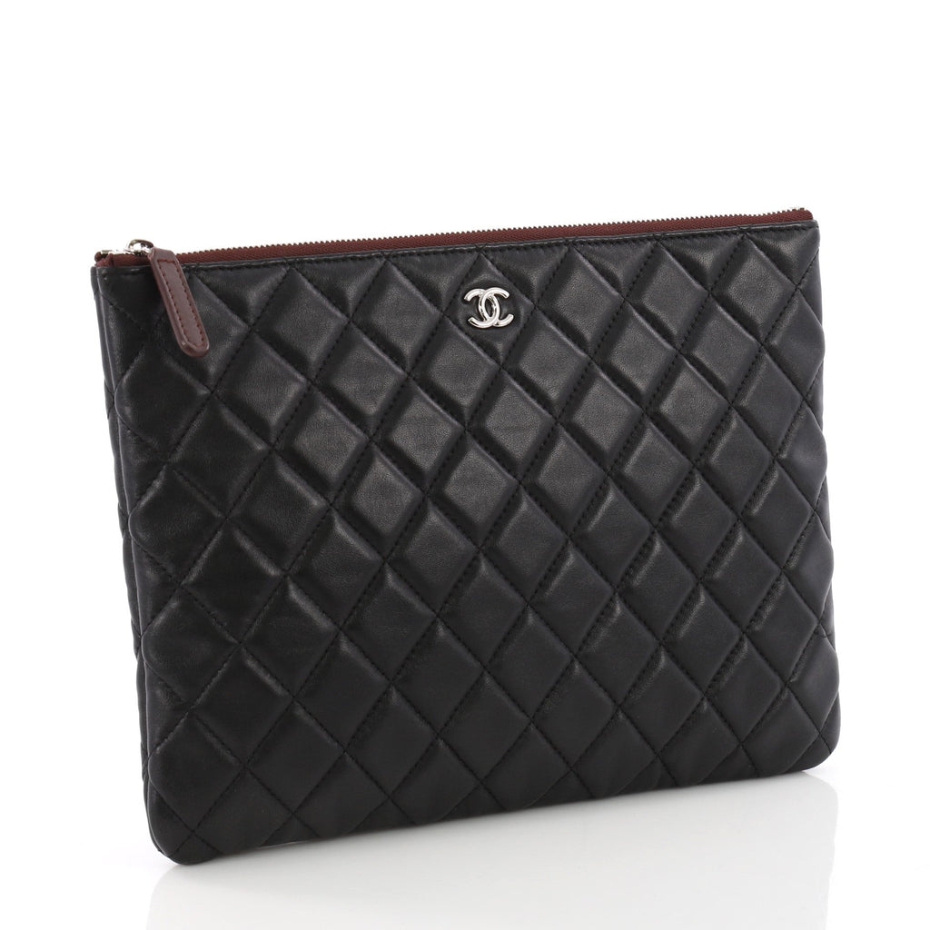 O Case Clutch Quilted Lambskin Medium