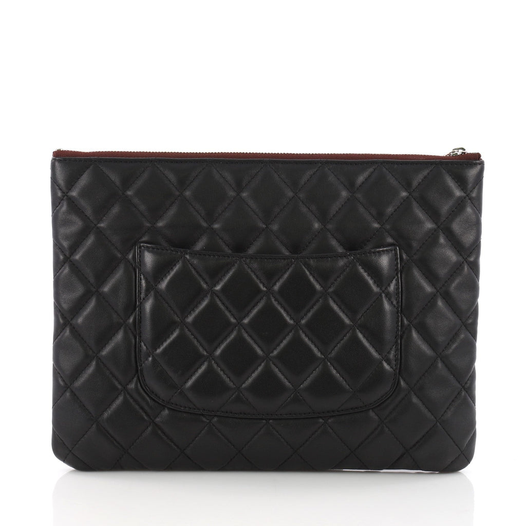 O Case Clutch Quilted Lambskin Medium