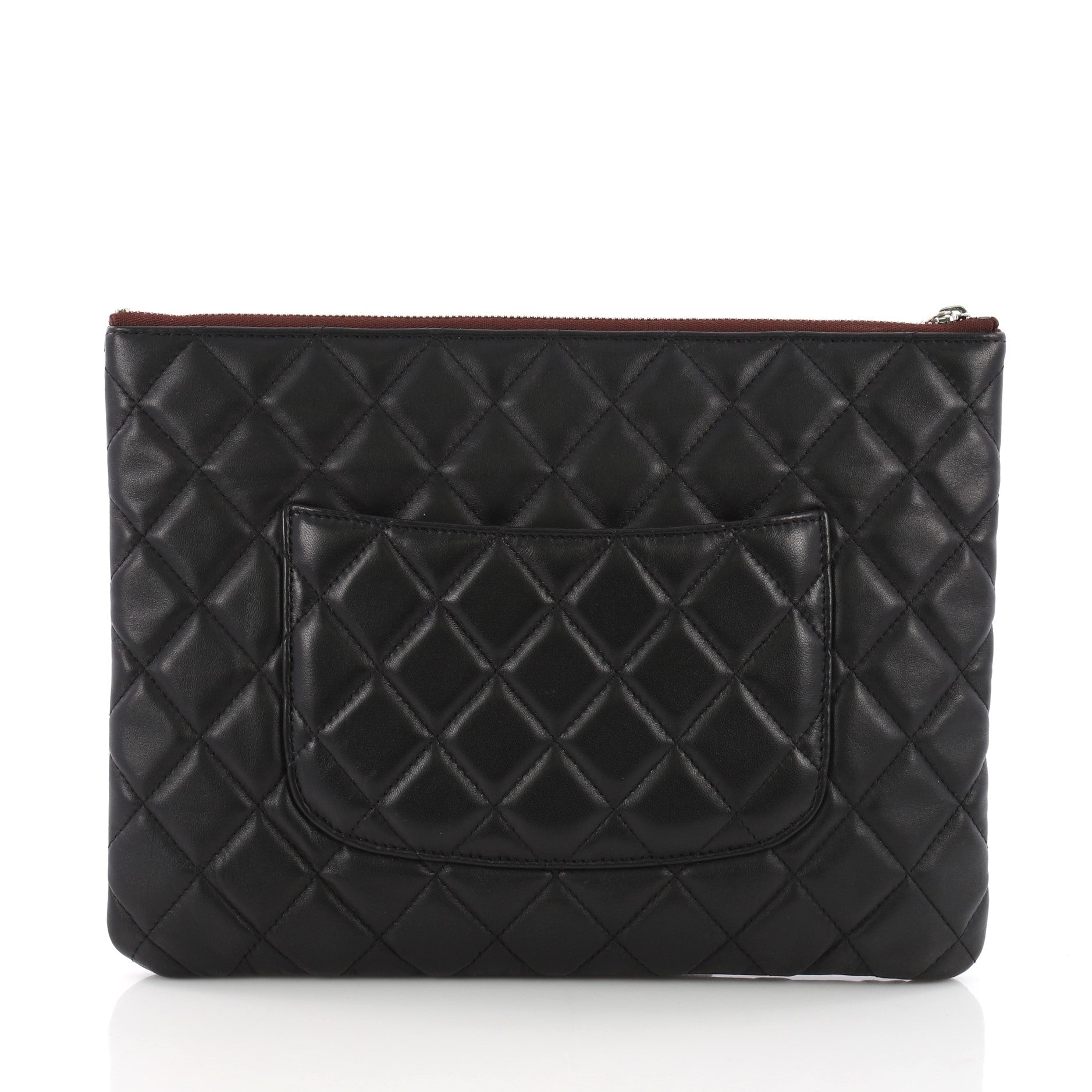 O Case Clutch Quilted Lambskin Medium