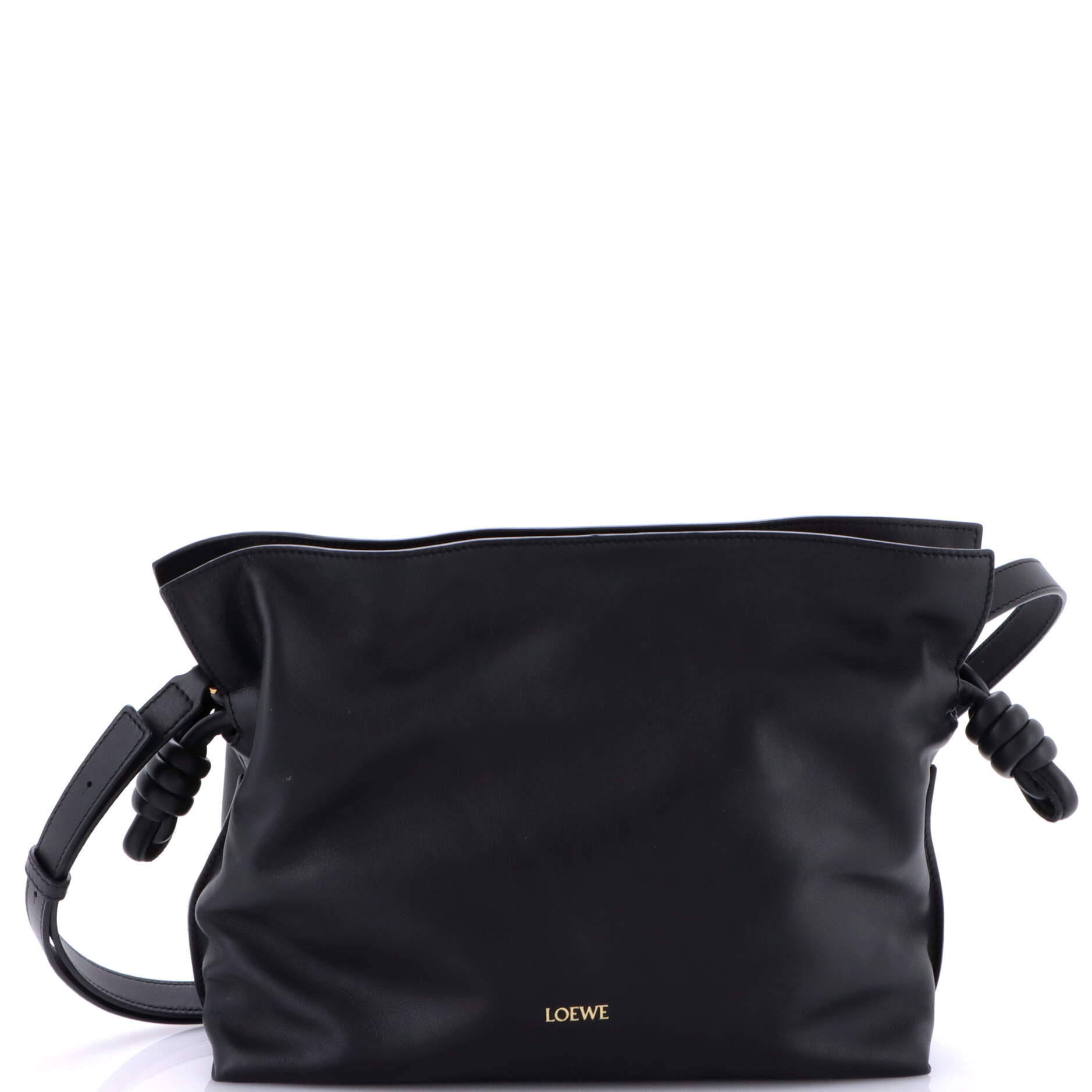Flamenco Knot Clutch Leather Medium