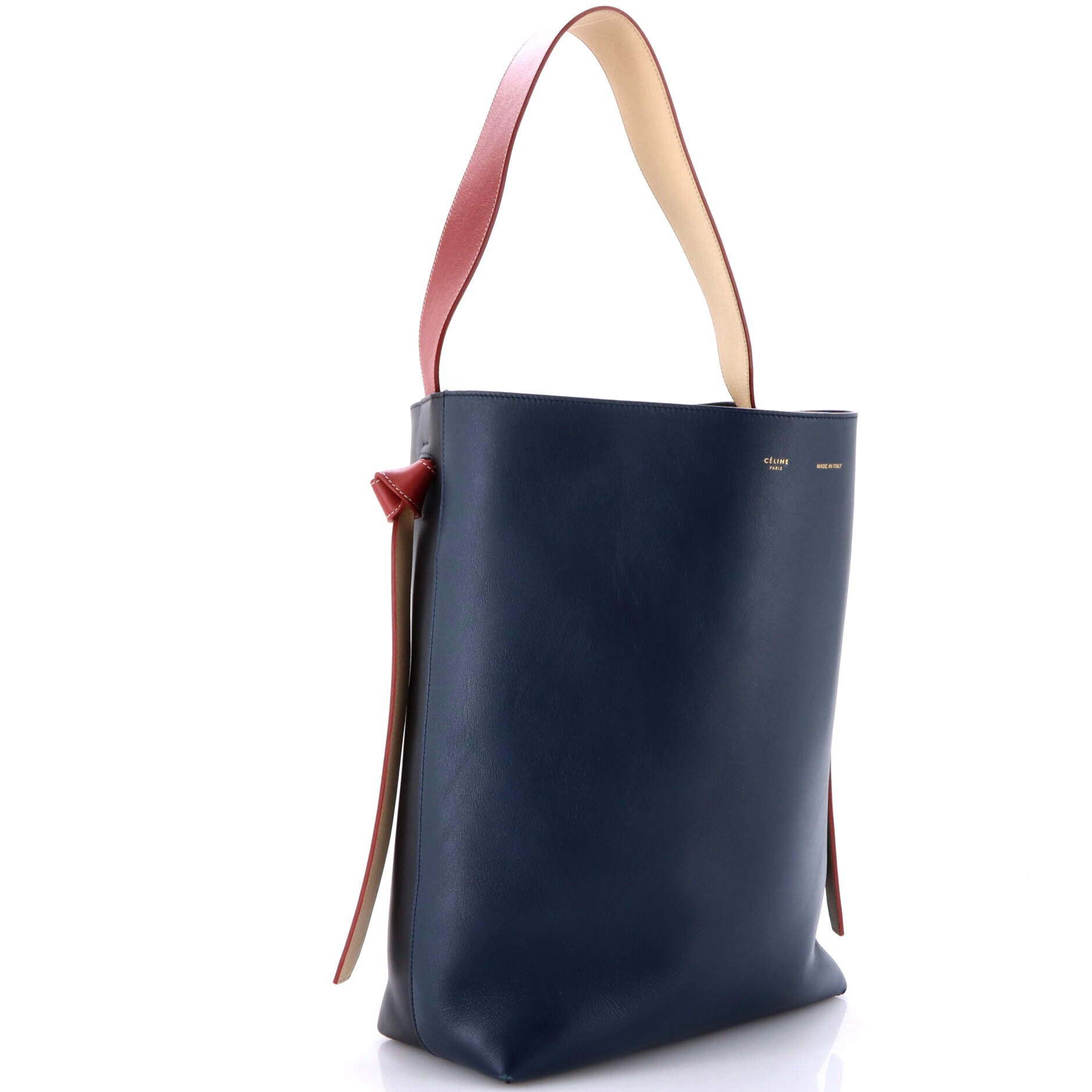 Twisted Cabas Tote Leather and Felt Small