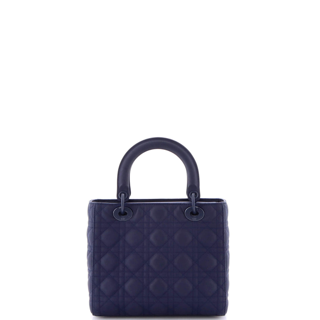 Ultra Matte Lady Dior Bag Cannage Quilt Calfskin Medium