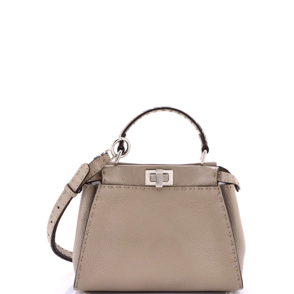Selleria Peekaboo Bag Leather with Python Mini