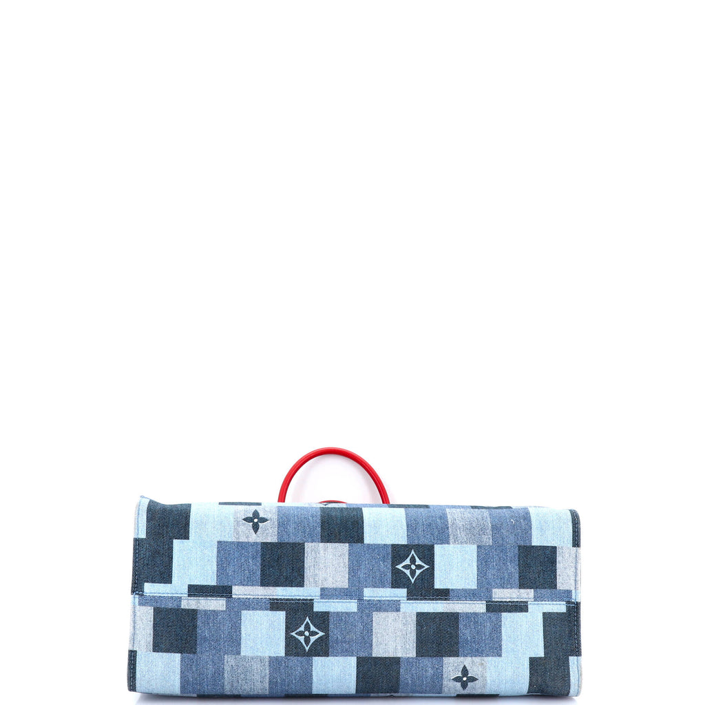 OnTheGo Tote Damier and Monogram Patchwork Denim GM