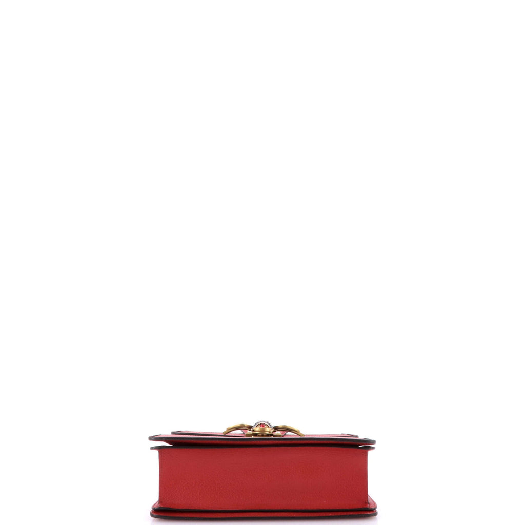 Queen Margaret Top Handle Bag GG Coated Canvas with Leather Small