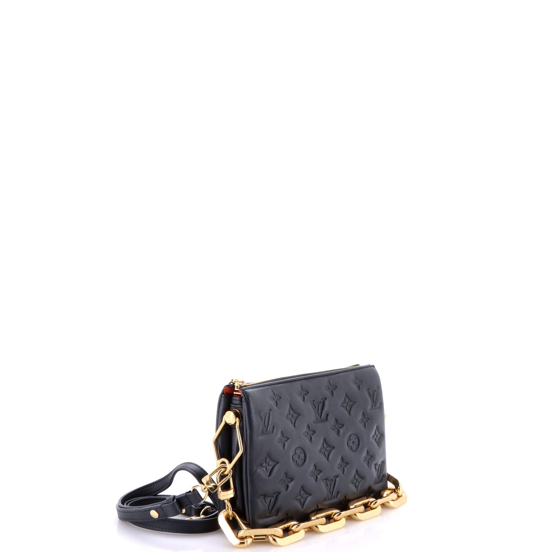 Coussin Bag Monogram Embossed Lambskin BB