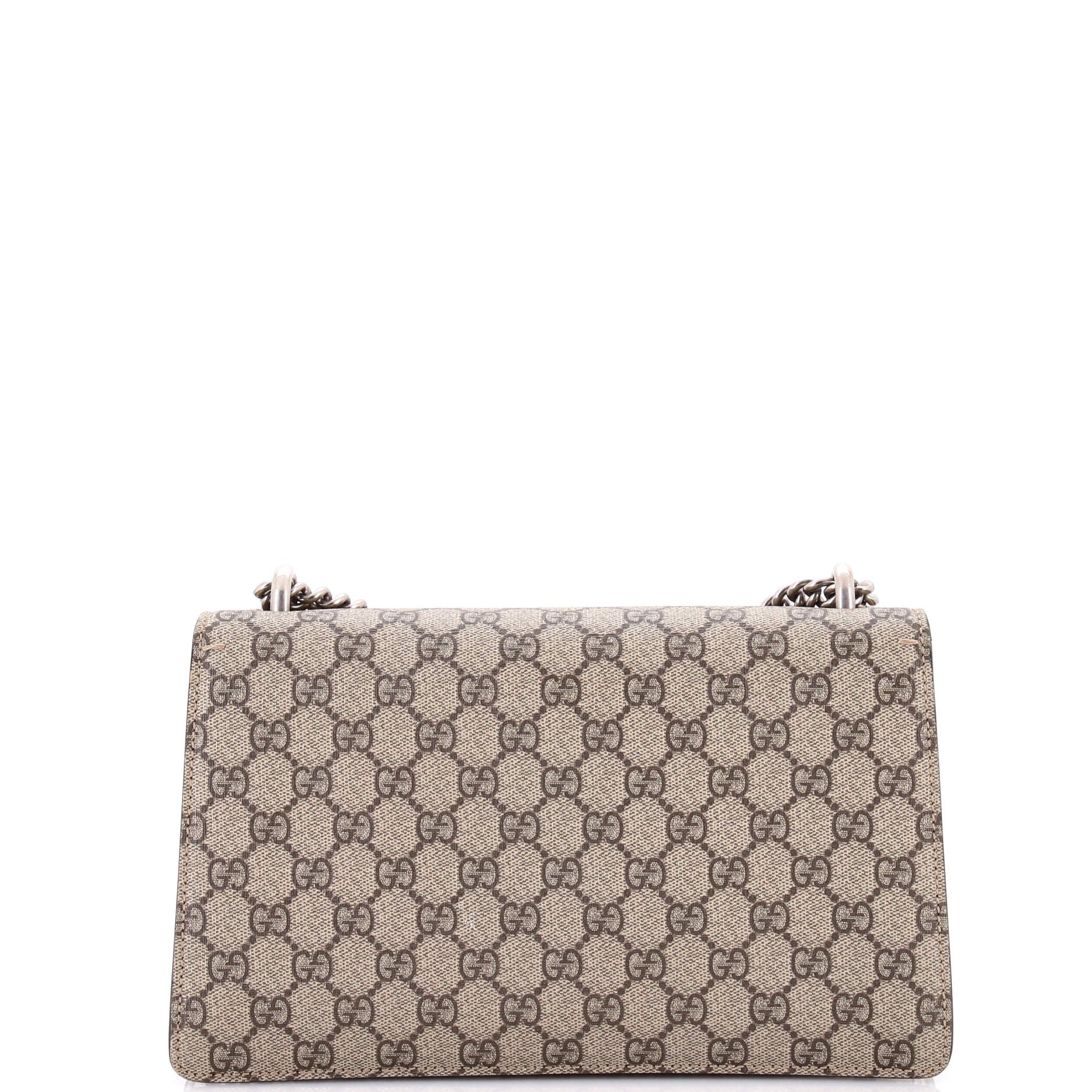 MLB Dionysus Bag Embroidered GG Coated Canvas with Python Small