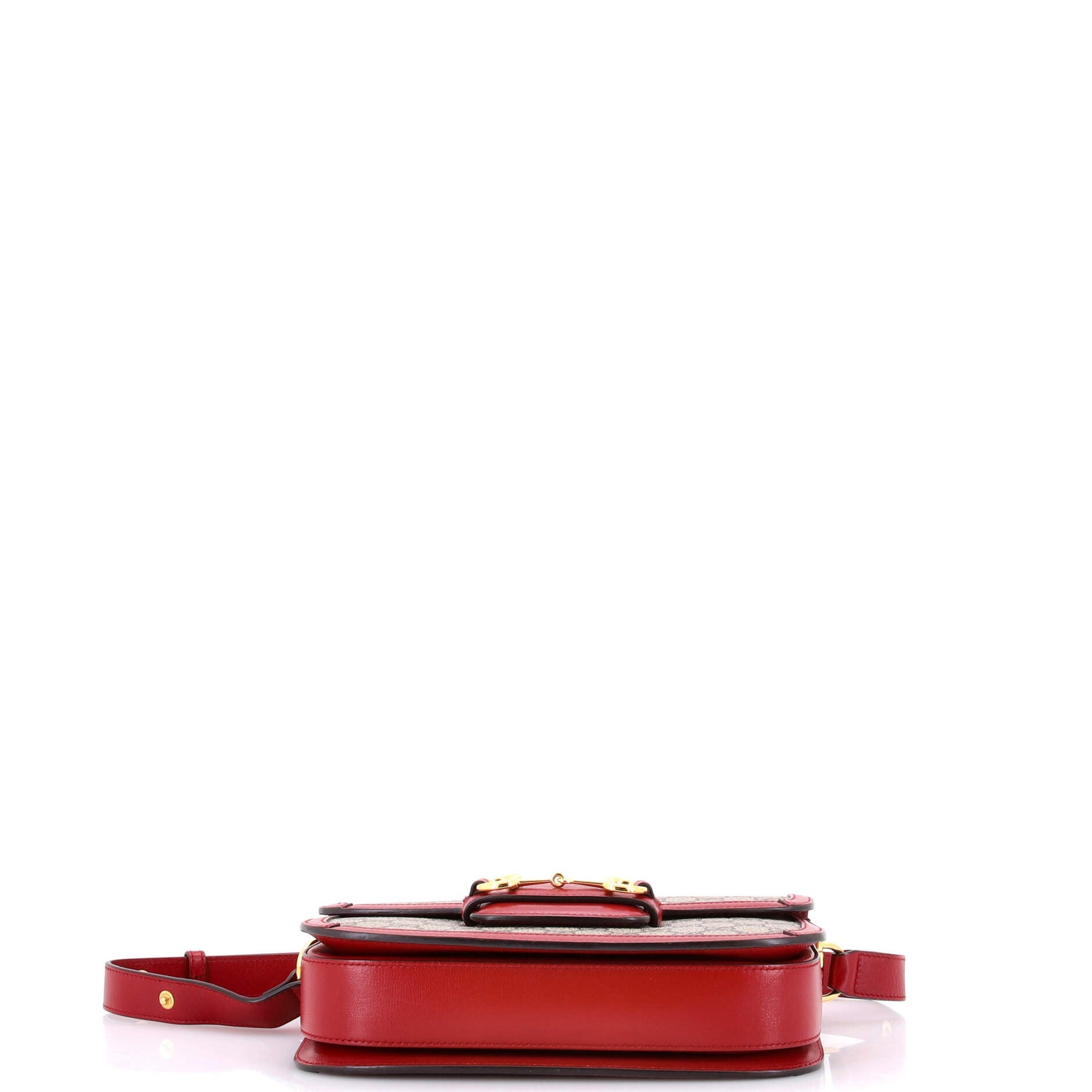 Horsebit 1955 Shoulder Bag GG Coated Canvas with Leather Small