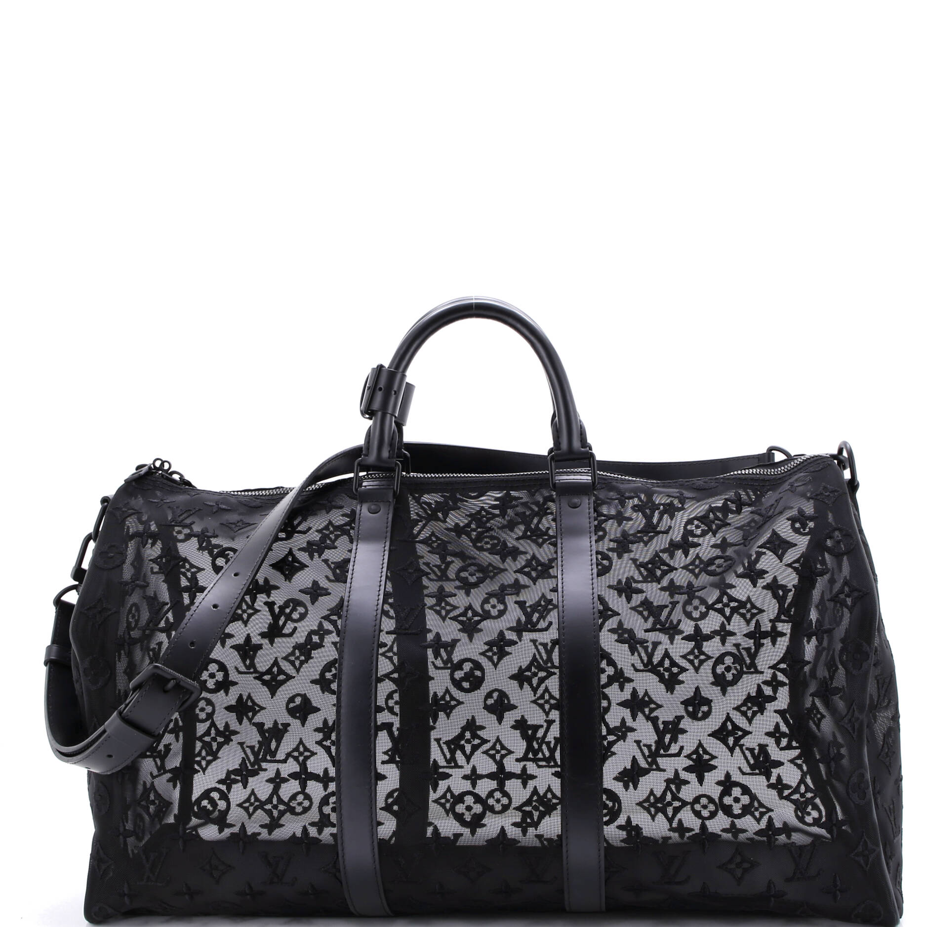 Keepall Bandouliere Bag Monogram See Through Mesh 50